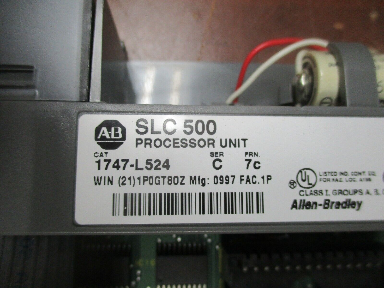 Allen-Bradley SLC 500 Processor Module 1747-L524 Ser. C FRN: 7c Used