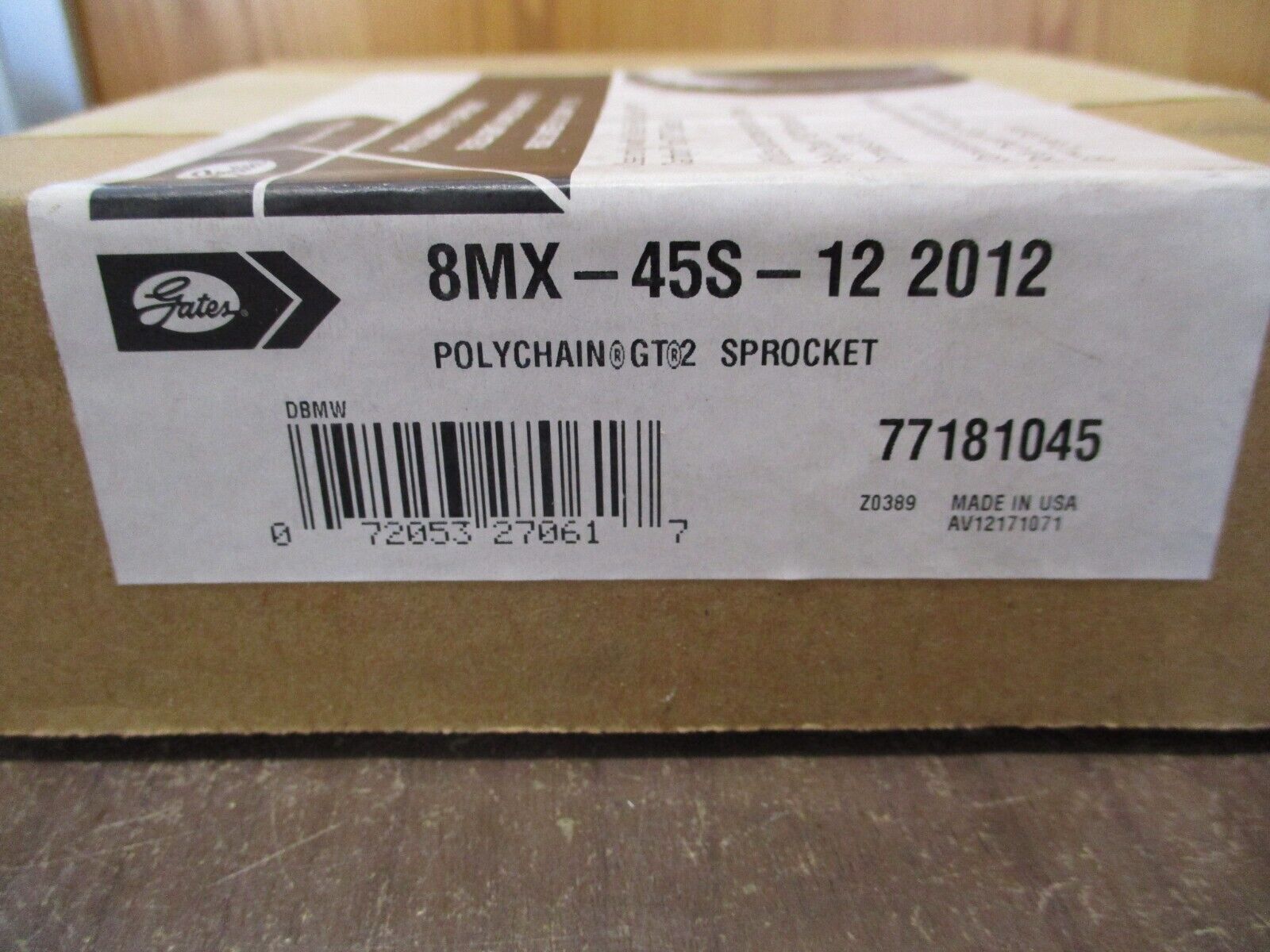 Gates Polychain GT 2 Sprocket 8MX-45S-12 2012 New Surplus
