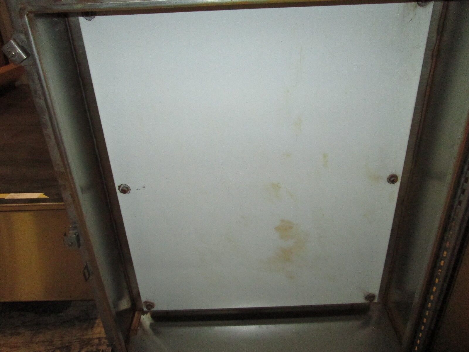 Austin Co. Stainless Steel Enclosure Size 36x30x8" w/ Back Plate Used