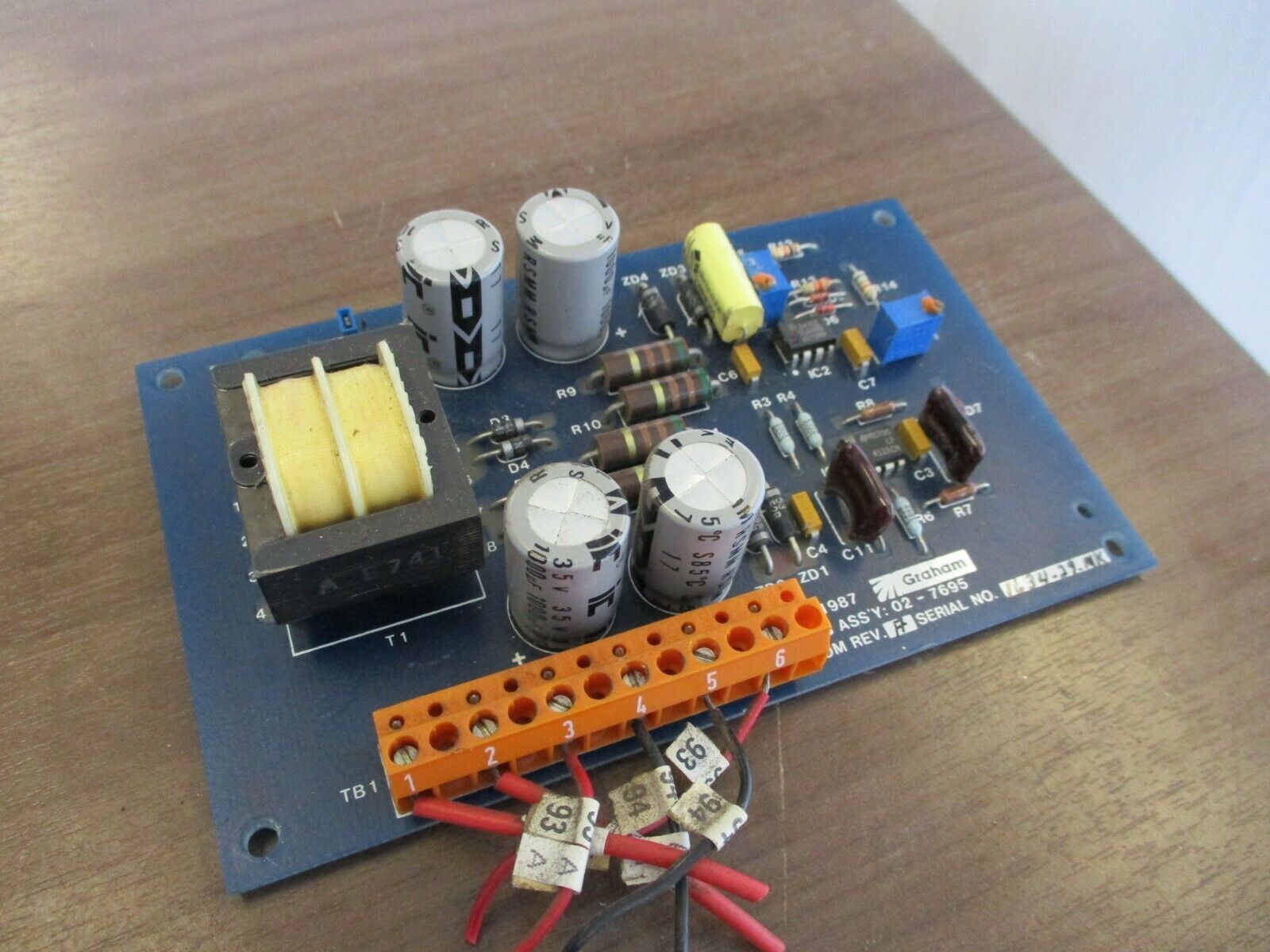 Graham PCB Assembly 02-7695 Rev. A Used