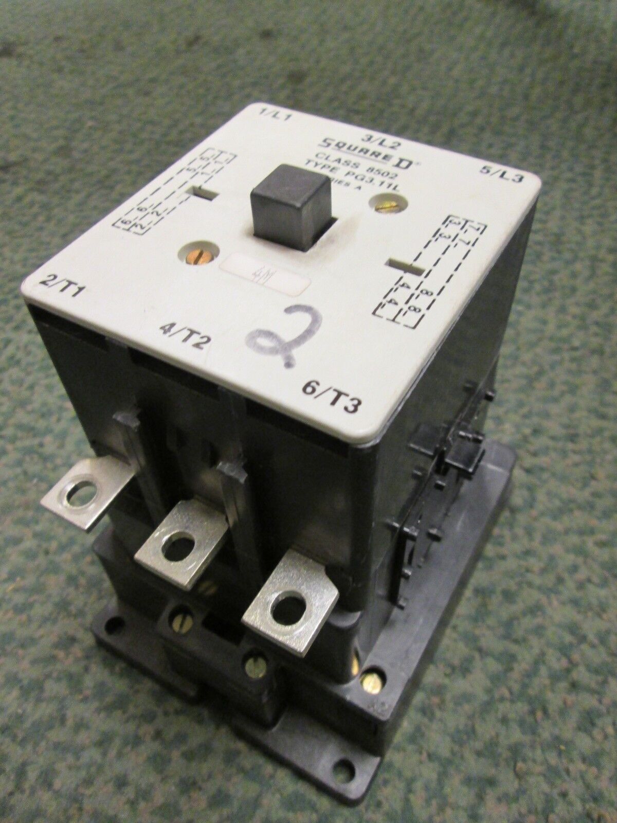 Square D Contactor PG3.11L 230/460V 25/50HP 120V Coil Used