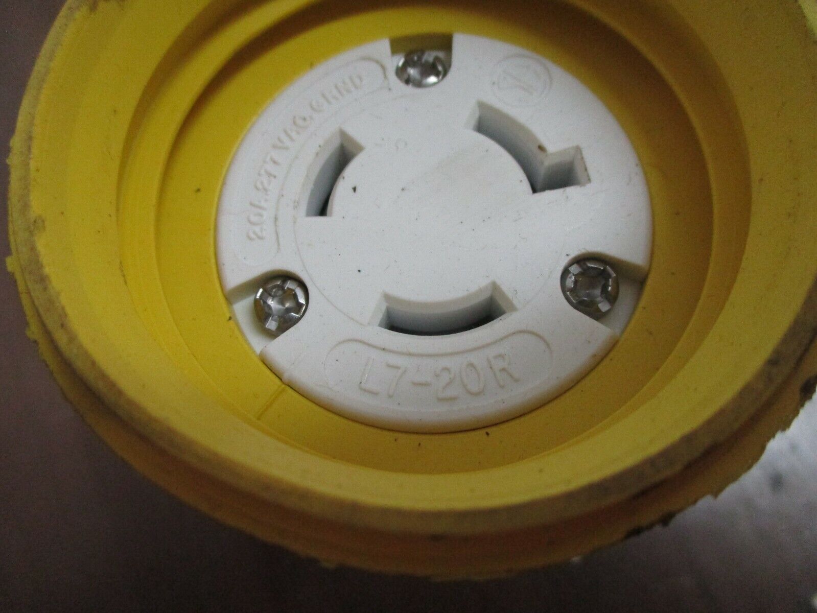 Woodhead Watertite Connector Nema L7-20R 20A 277V Used
