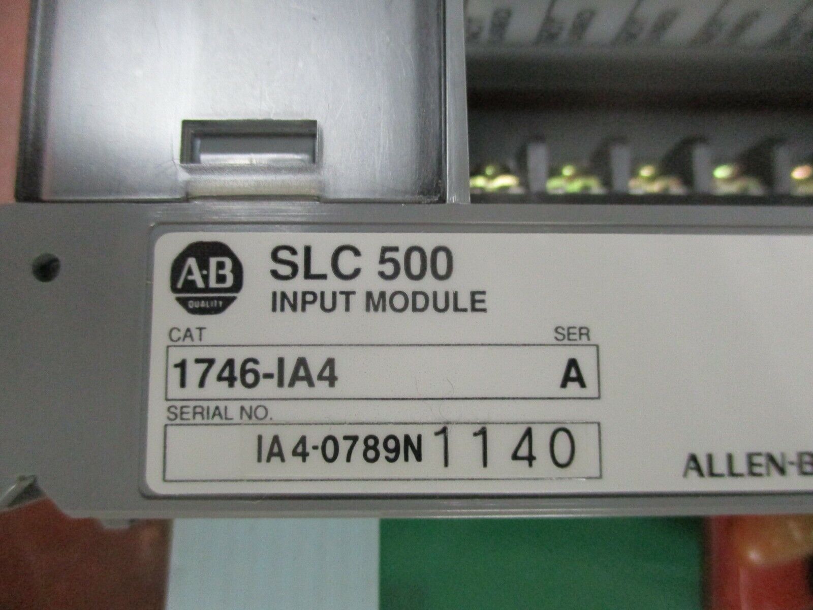 Allen-Bradley SLC 500 Input Module 1746-IA4 85-132VAC Ser. A Used