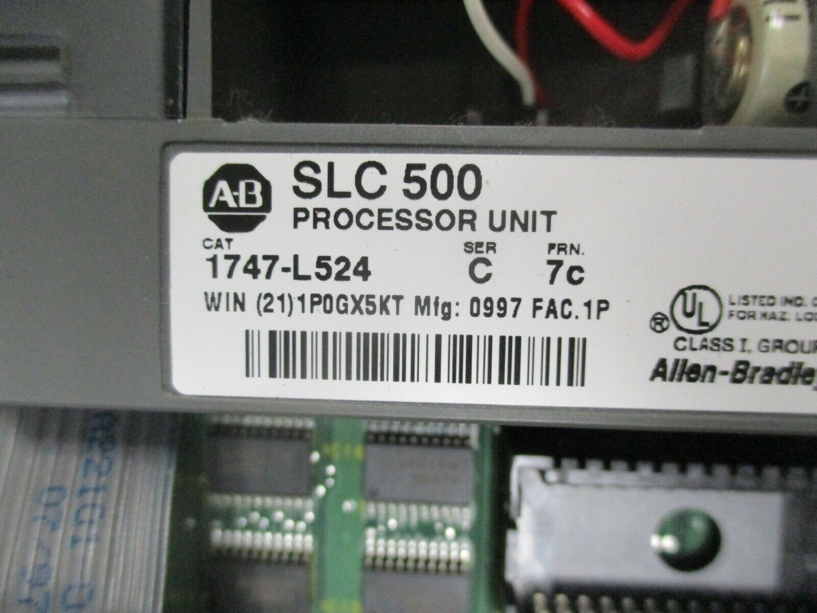 Allen-Bradley SLC 500 Processor Module 1747-L524 FRN: 7c Ser. C Used