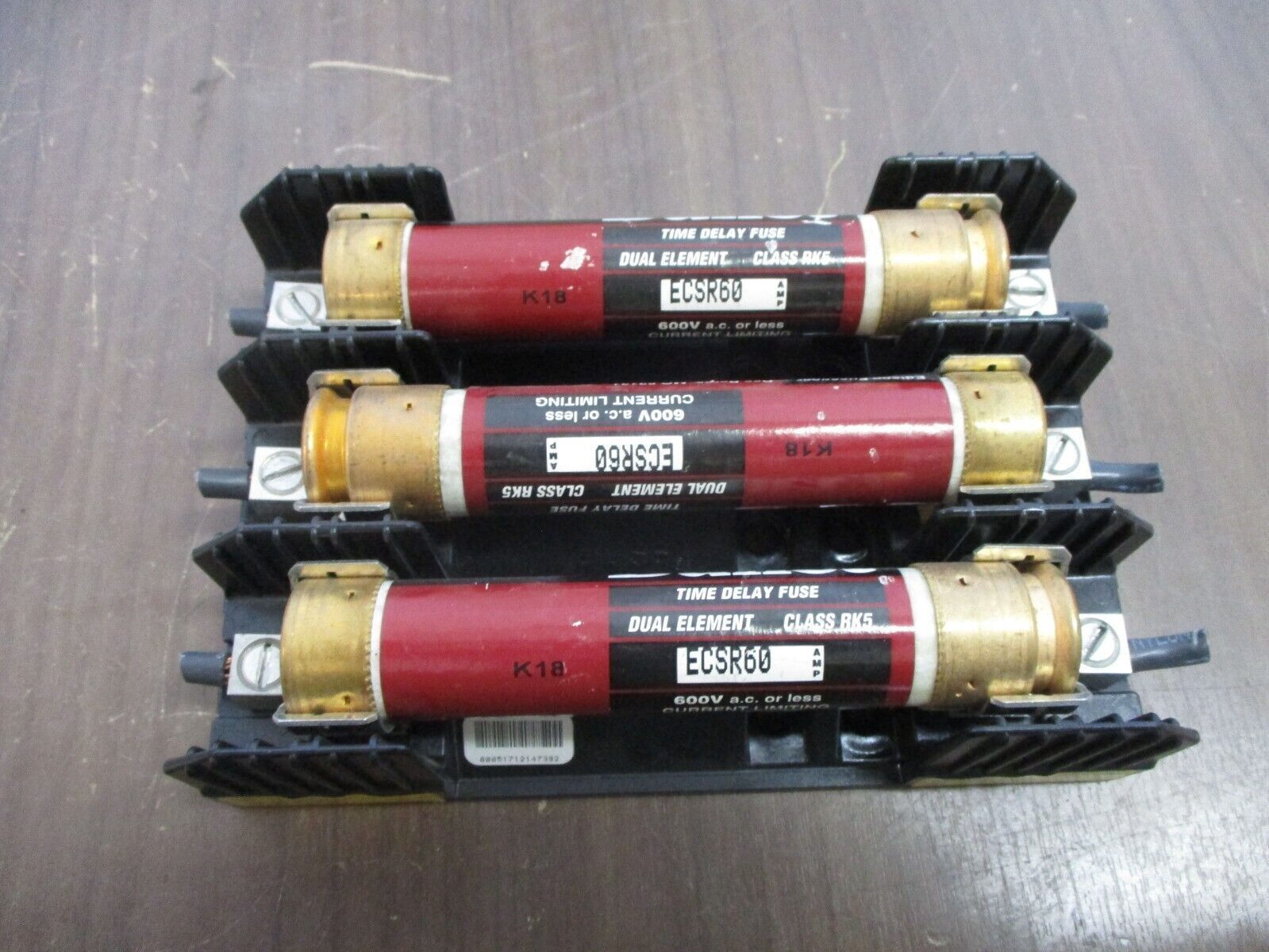 Buss Fuseholder H60060-3C 60A 600V 3P w/ (3) 60A Fuses Used