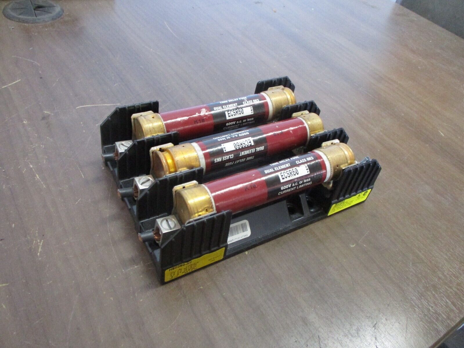 Buss Fuseholder H60060-3C 60A 600V 3P w/ (3) 60A Fuses Used
