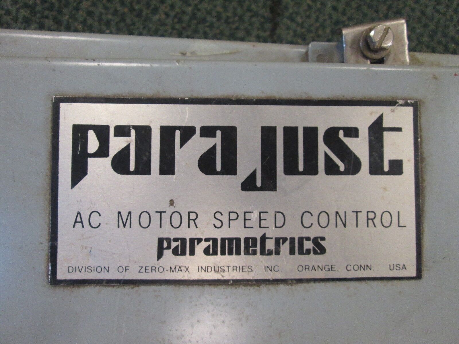 Parajust AC Motor Speed Controller 601134 1HP 460V Used