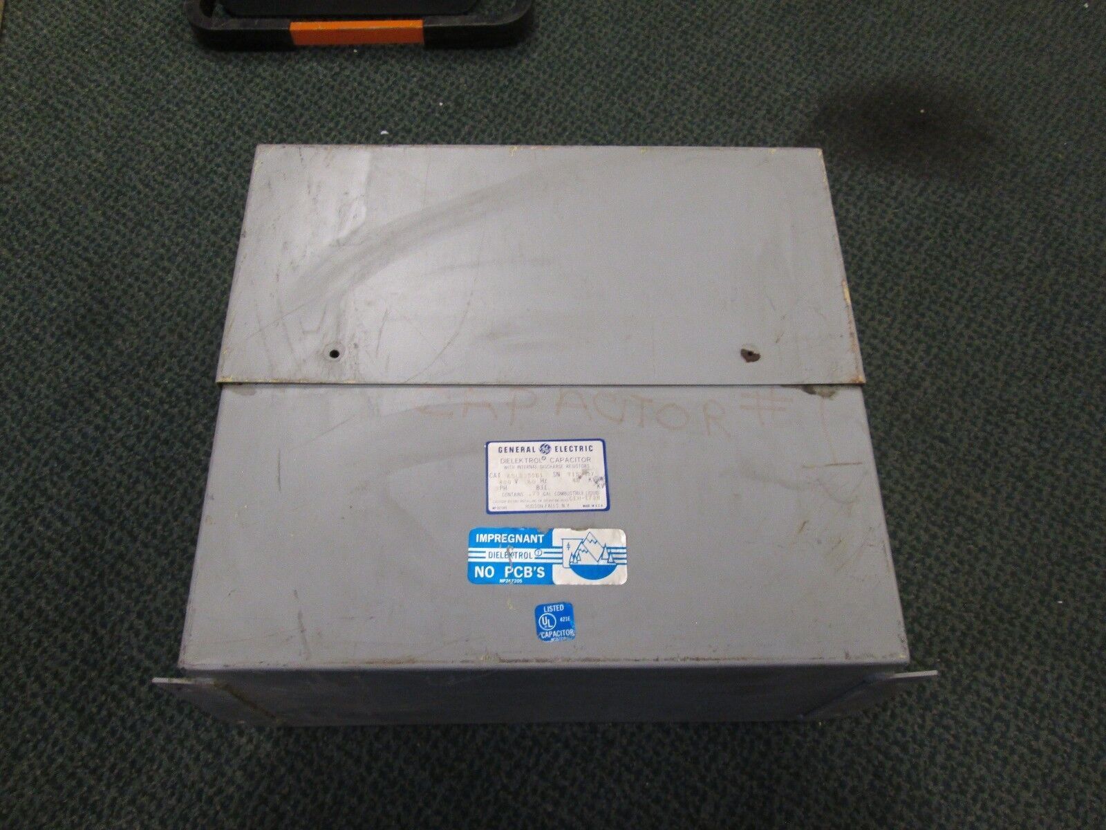 GE Dielektrol Capacitor 65L335SB1 40 KVAR 480V 3Ph Used