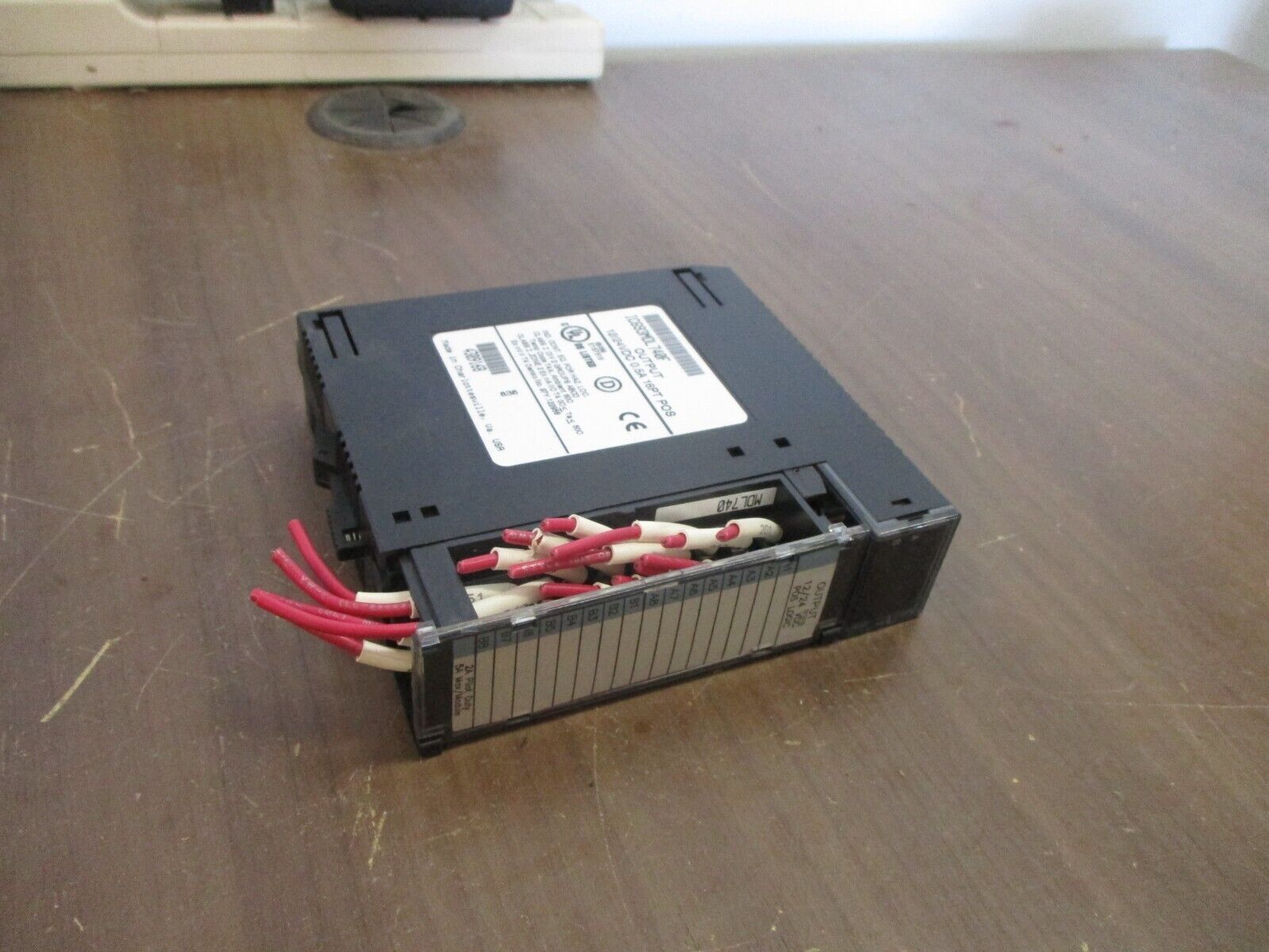 GE Fanuc Output Module IC693MDL740F 12/24VDC 0.5A 16PT. POS Used