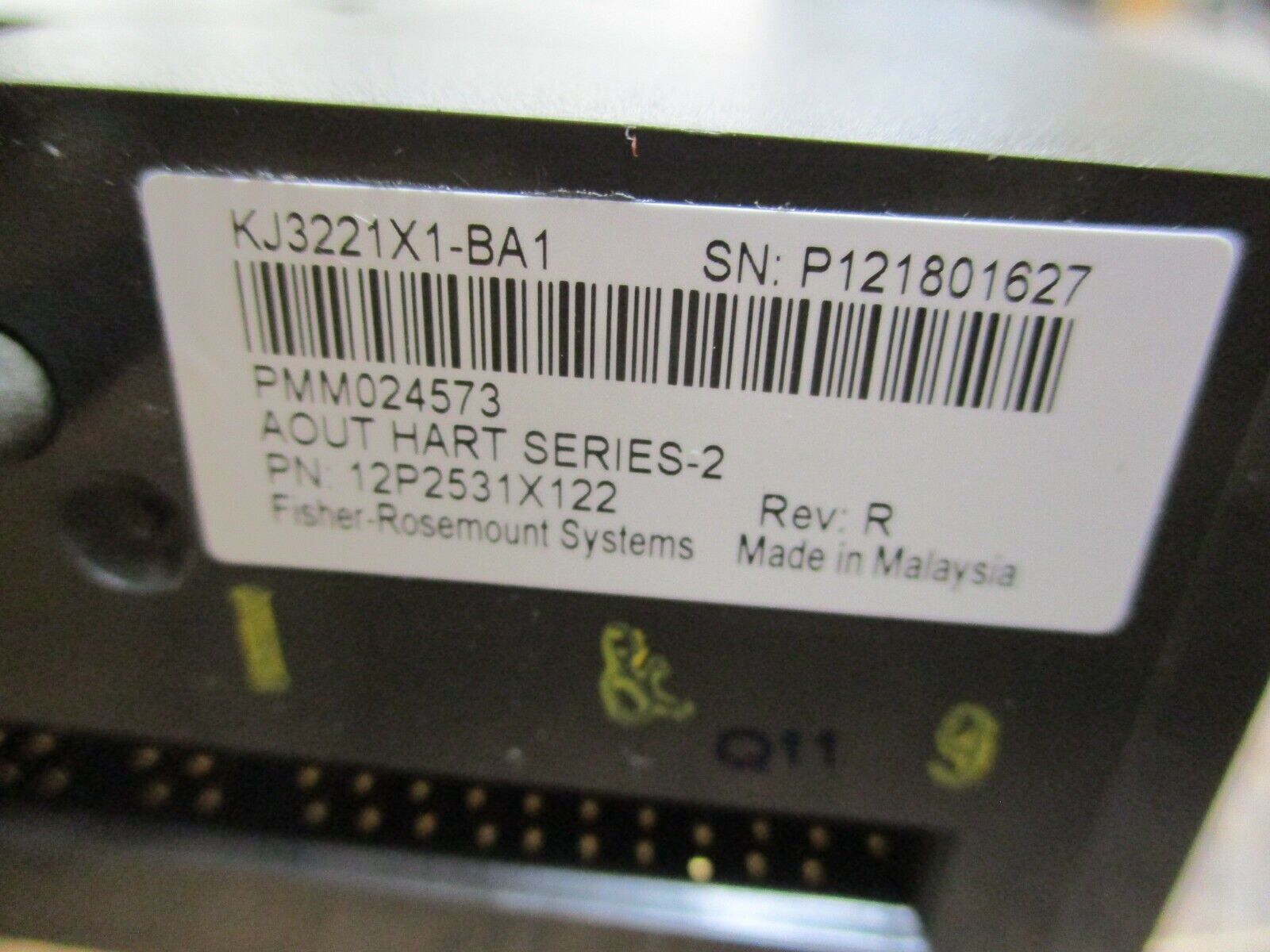 Emerson KJ3221X1-BA1 Analog Output Module 12P2531X122 Rev R Series 2 4-20mA Used