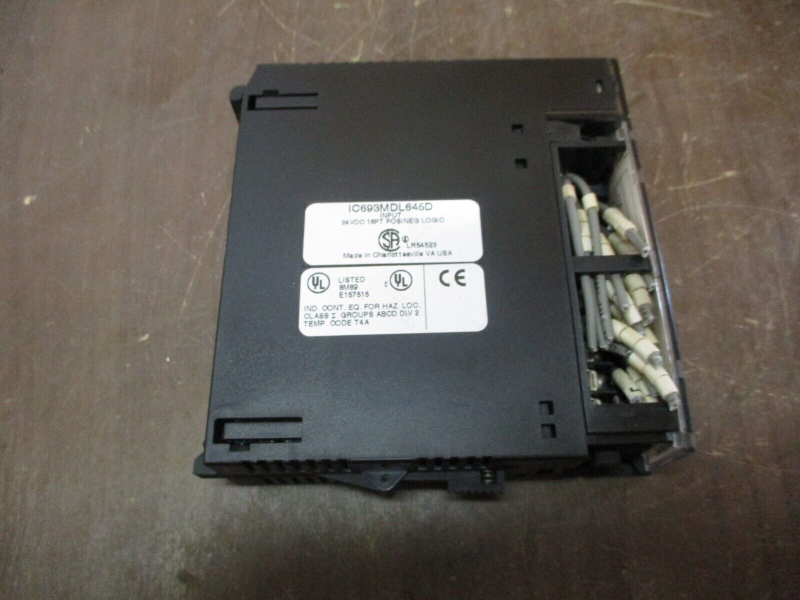 GE Fanuc Input Module IC693MDL645D 24VDC 16PT POS/NEG Logic Used