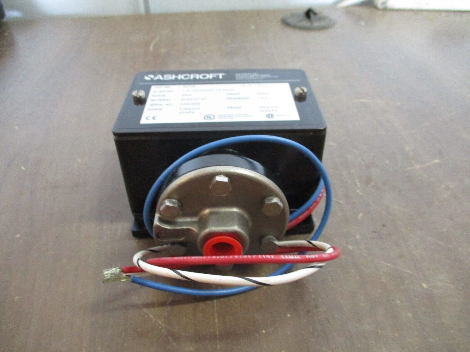 Ashcroft Pressure Switch B432B Range: 60PSI 11A @ 125/250VAC 5A @ 30VDC