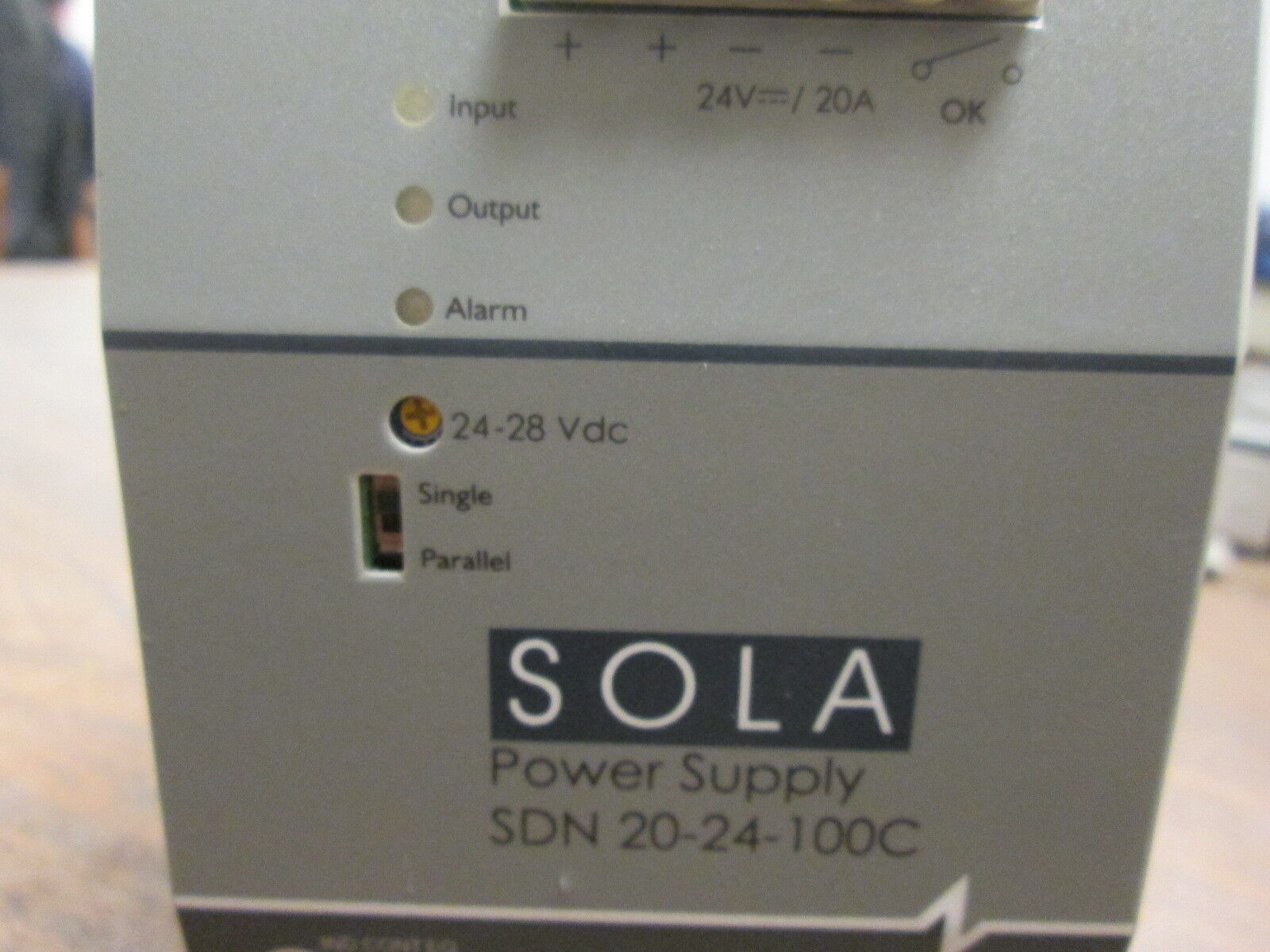Sola Power Supply SDN 20-24-100C Input: 100-240V 5.6A 50/60Hz Used
