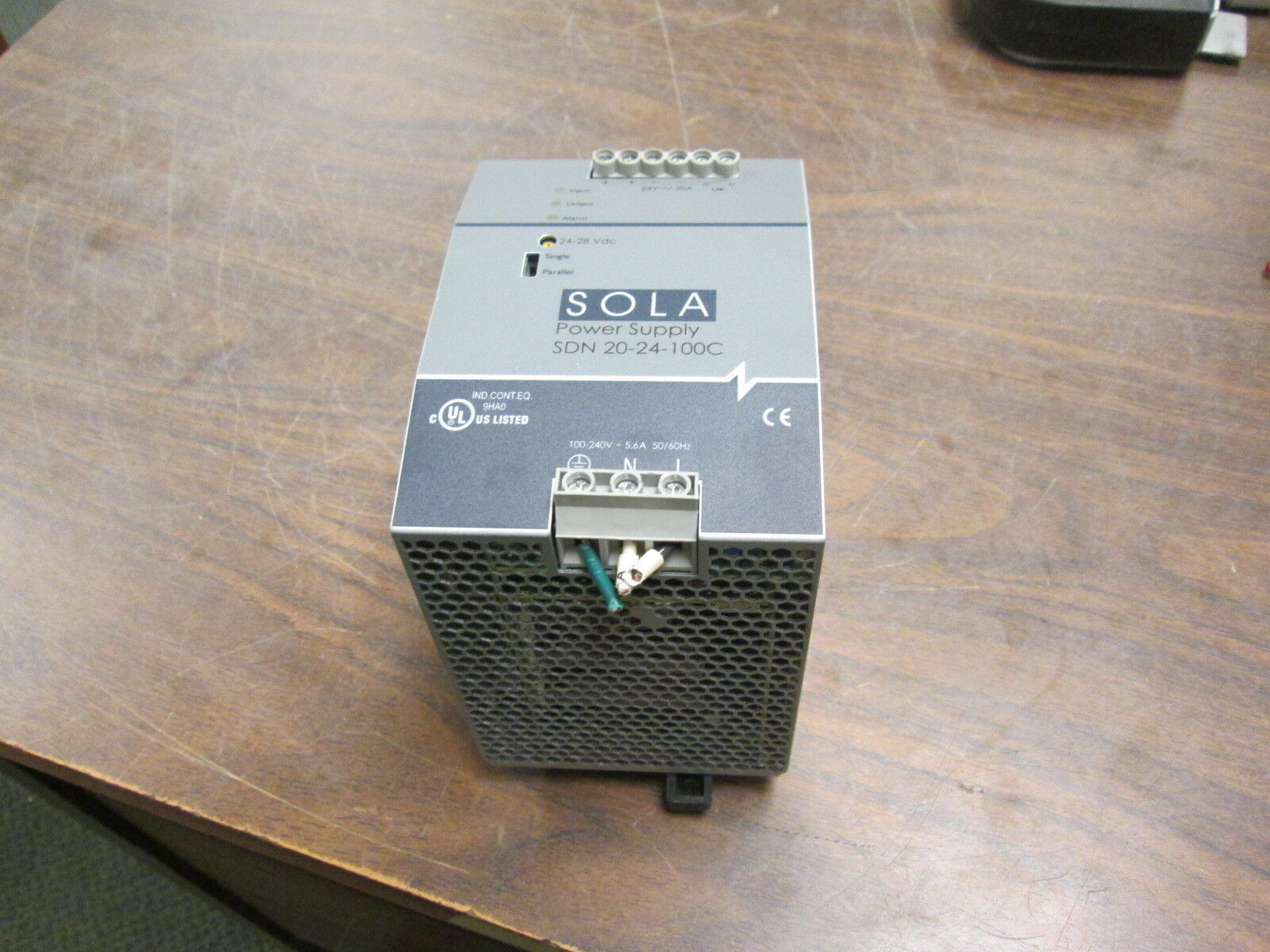 Sola Power Supply SDN 20-24-100C Input: 100-240V 5.6A 50/60Hz Used