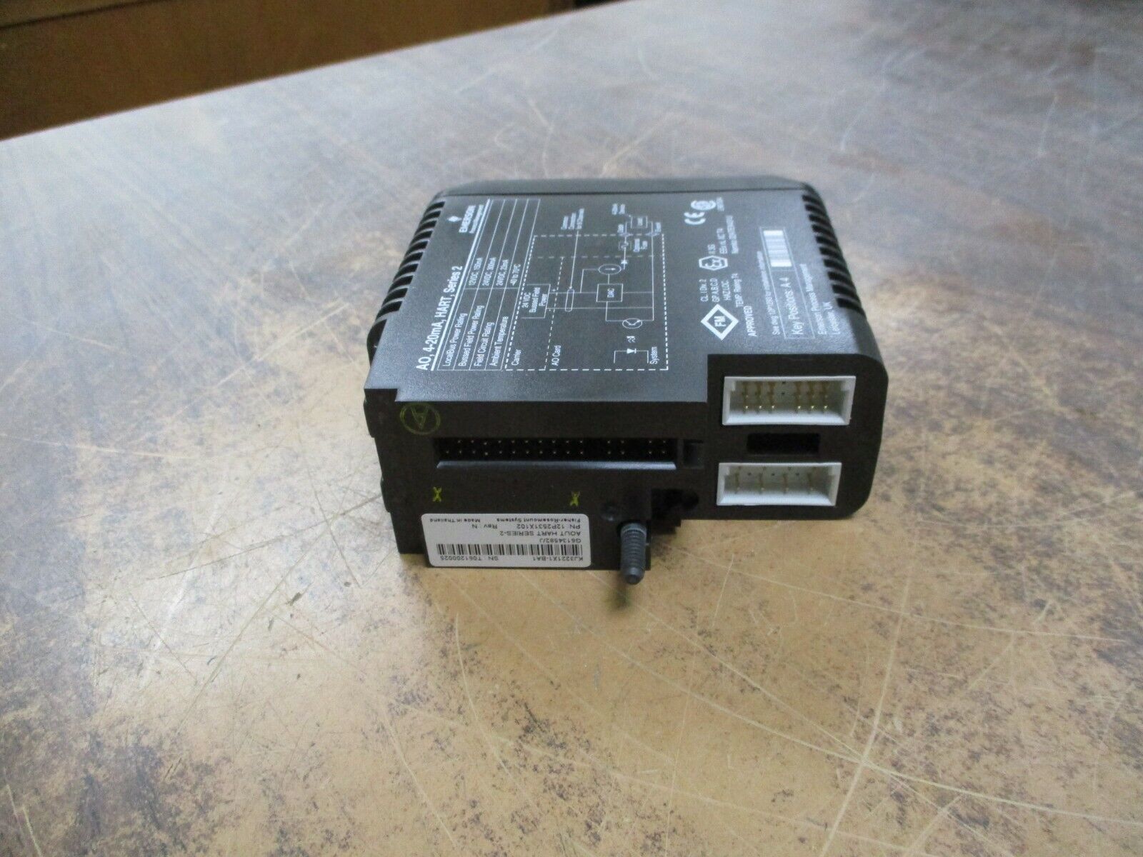 Emerson KJ3221X1-BA1 Analog Output Module 12P2531X102 Rev N Series 2 4-20mA Used