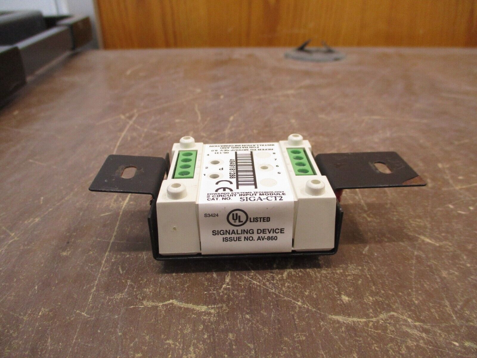 Edwards 2-Circuit Input Module SIGA-CT2 Used