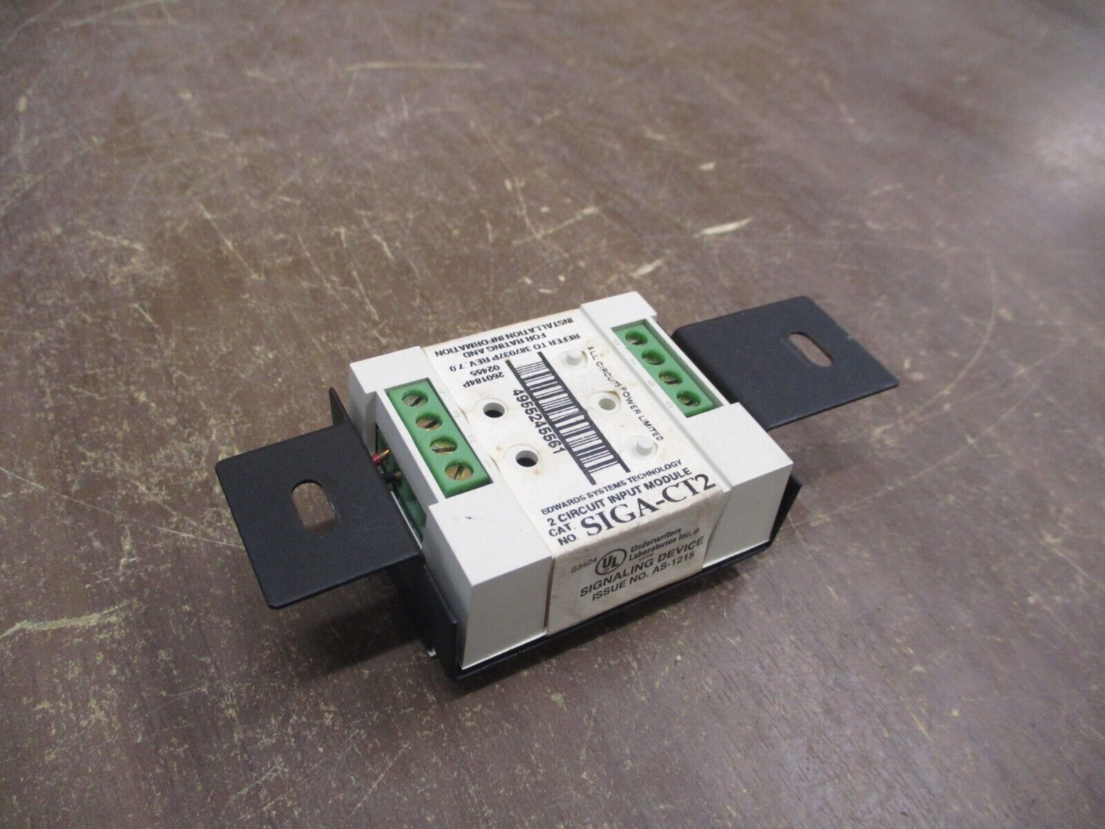 Edwards 2-Circuit Input Module SIGA-CT2 Used