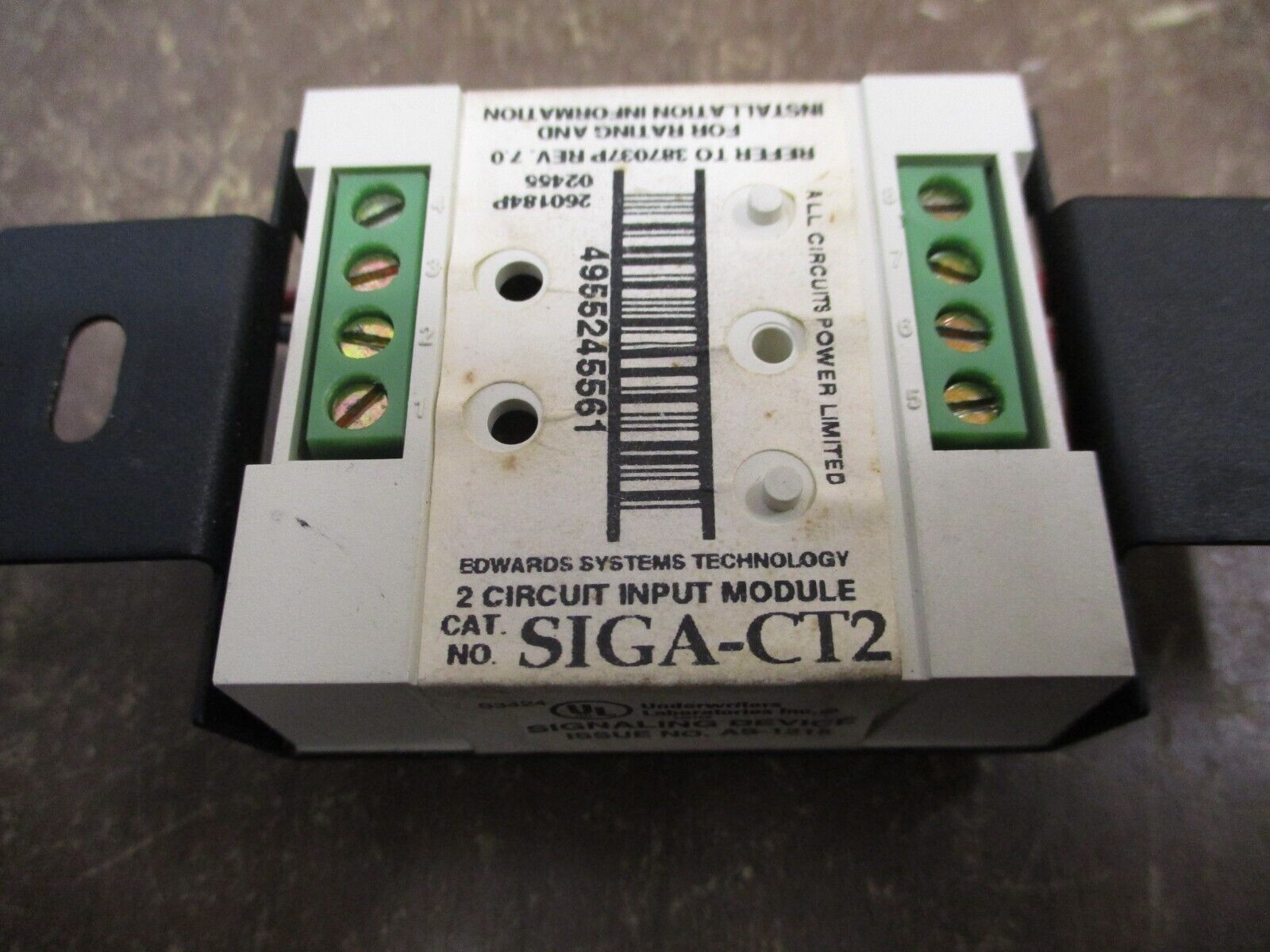 Edwards 2-Circuit Input Module SIGA-CT2 Used