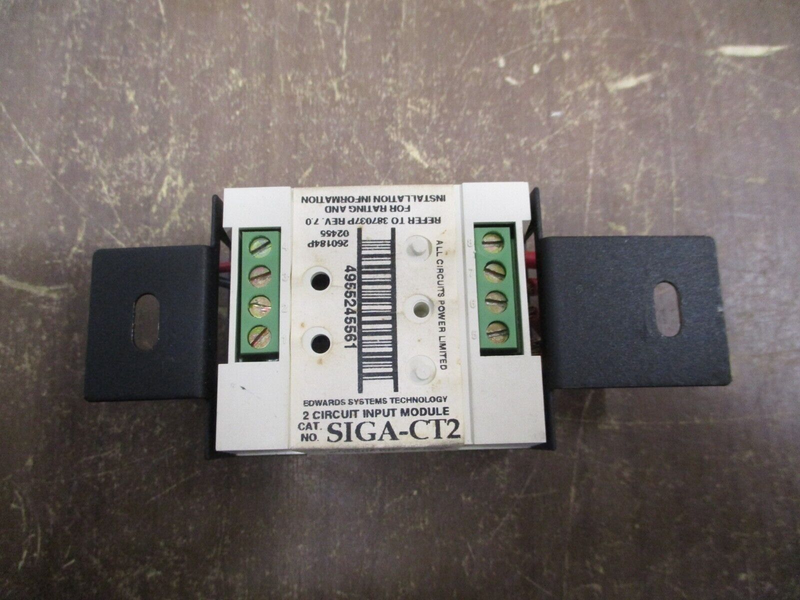 Edwards 2-Circuit Input Module SIGA-CT2 Used