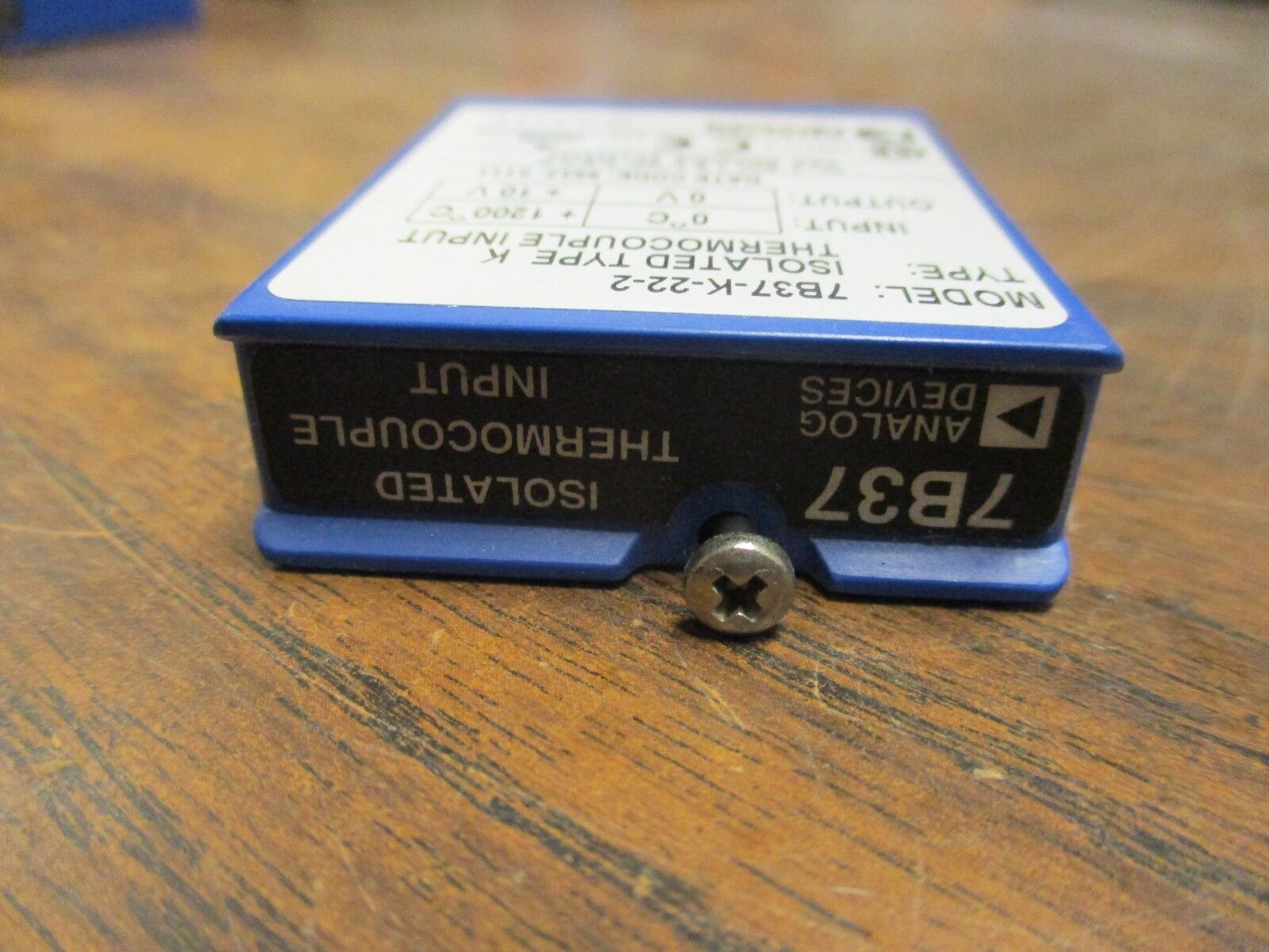 Analog Devices Isolated Type K Thermocouple Input Module 7B37-K-22-2 Used