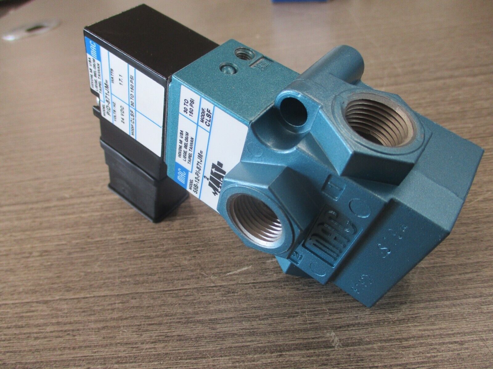 MAC Solenoid Valve 55B-12-PI-871JM- New Surplus