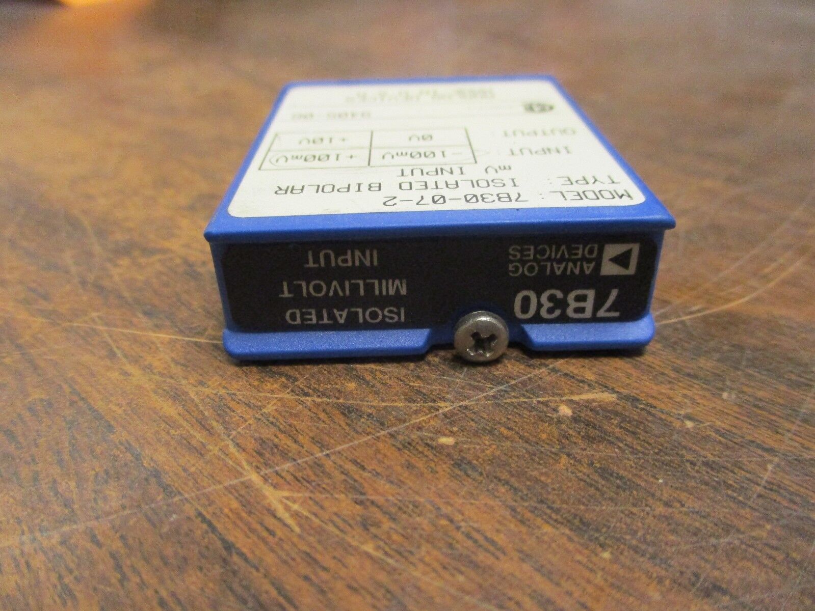Analog Devices Isolated Bipolar mV Input Module 7B30-07-2 Used