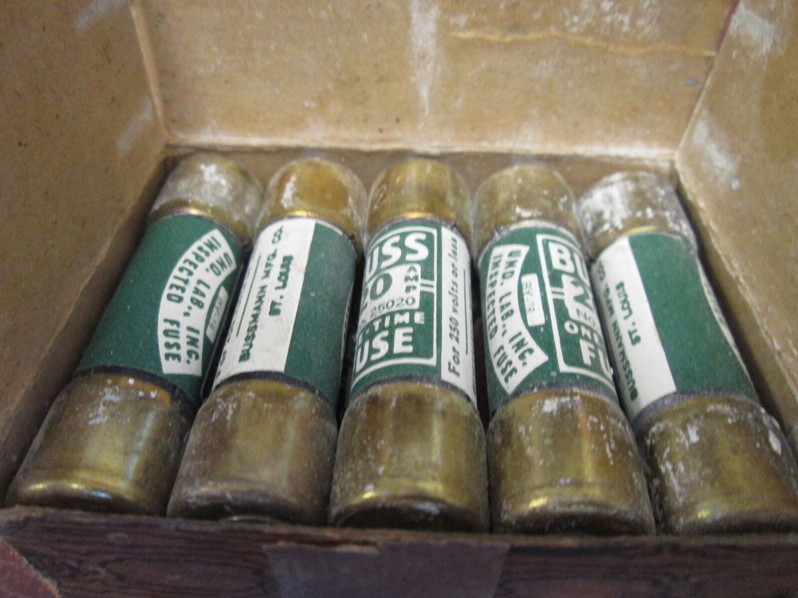 Buss One-Time Fuse 25020 250V 20A *Box of 10* New Surplus
