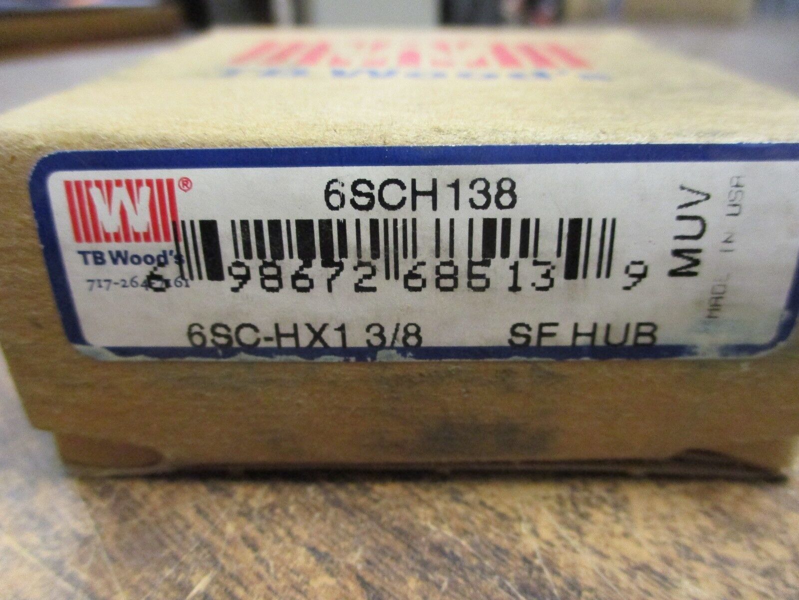 TB Wood's SF Hub 6SCH138 New Surplus