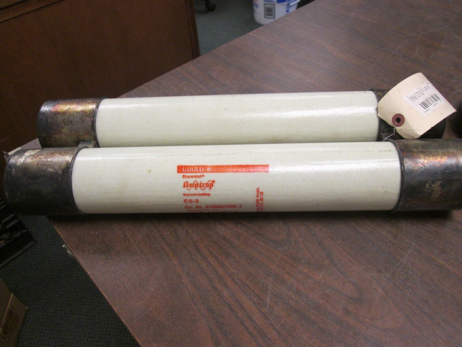Gould Shawmut Amp Trap CS-3 Medium Voltage Fuse A1550X100E-1 15.5KV 100E Used