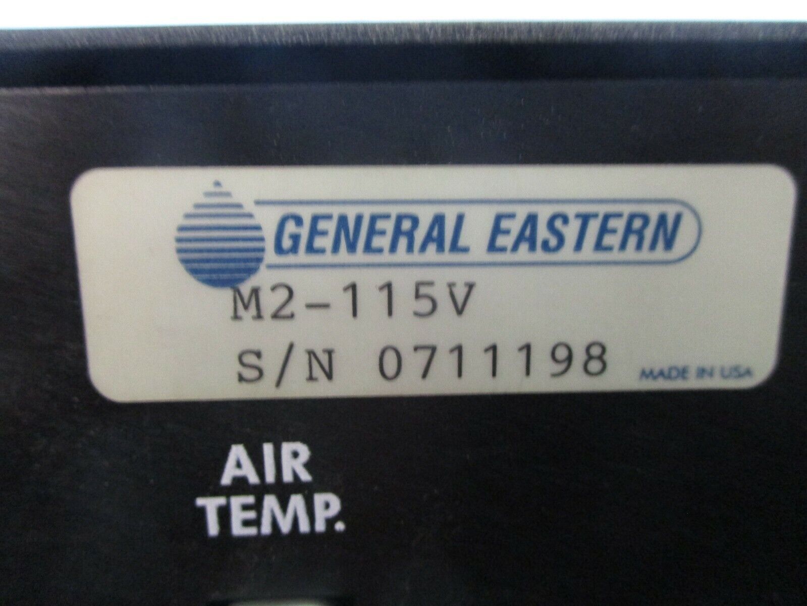General Eastern HYGRO-M2 Dew Point Monitor M2-115V 110V@1A 220V@0.5A Used
