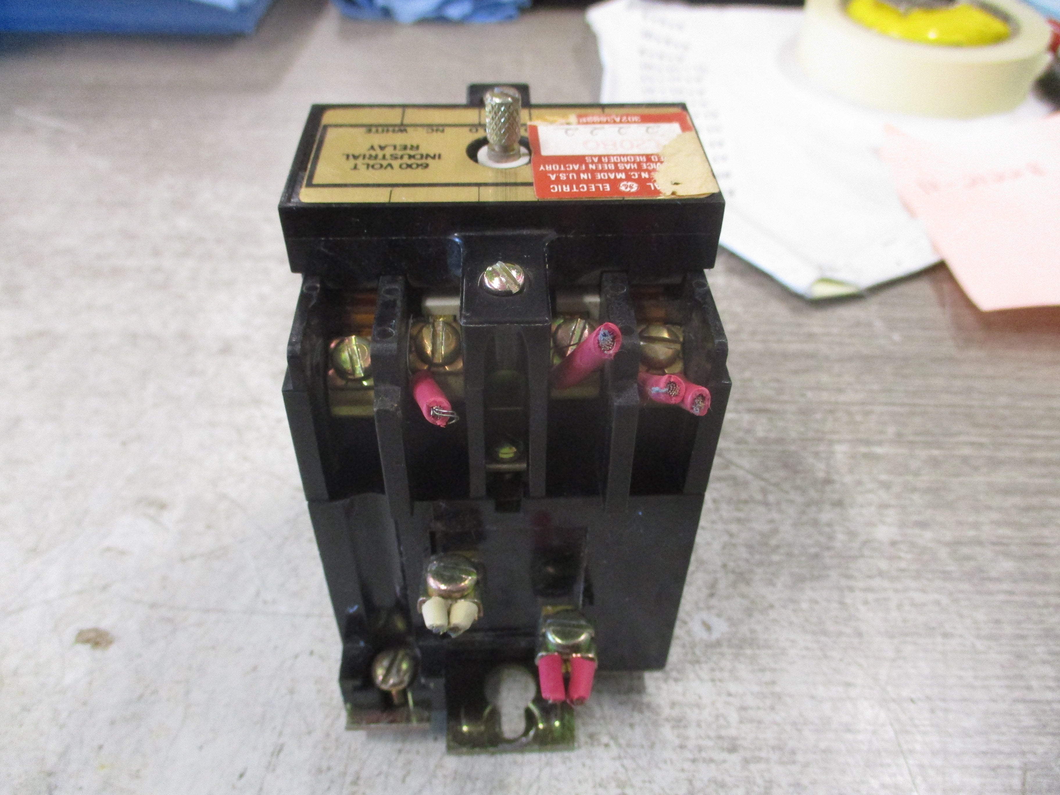 GE Relay CR120B020** 120V Coil Used