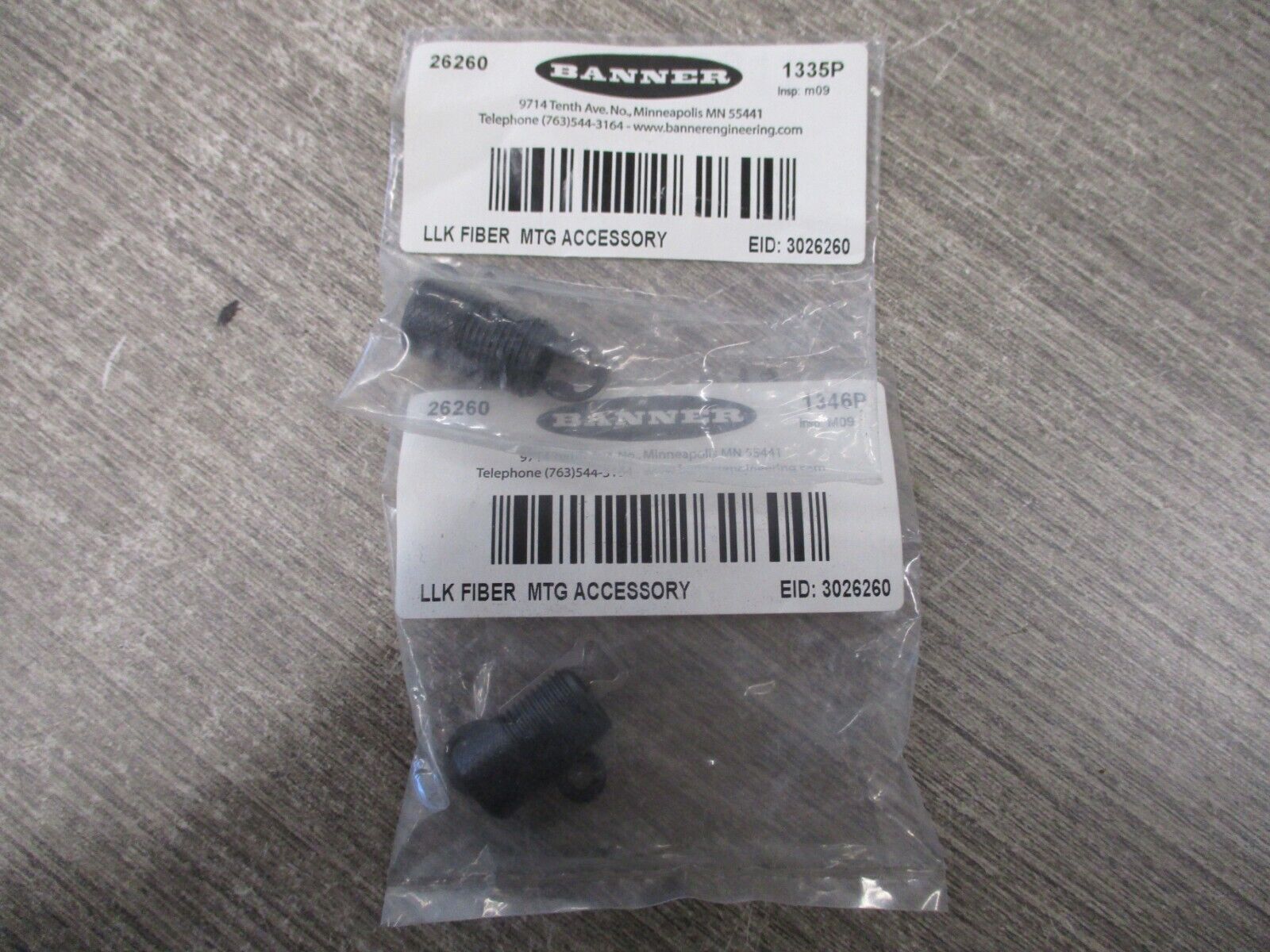 Banner LLK Fiber MTG Accessory 26260 *Lot of 2* New Surplus