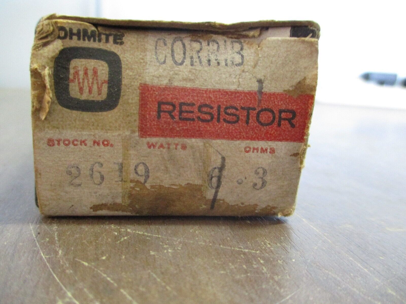 Ohmite Resistor 2619 6.3 Ohms New Surplus