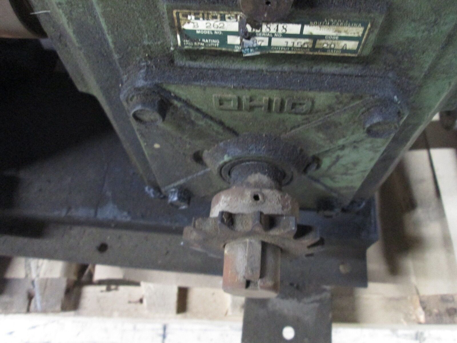 Ohio Gear B-262 Output Torque: 1155 Ratio: 20 A Used