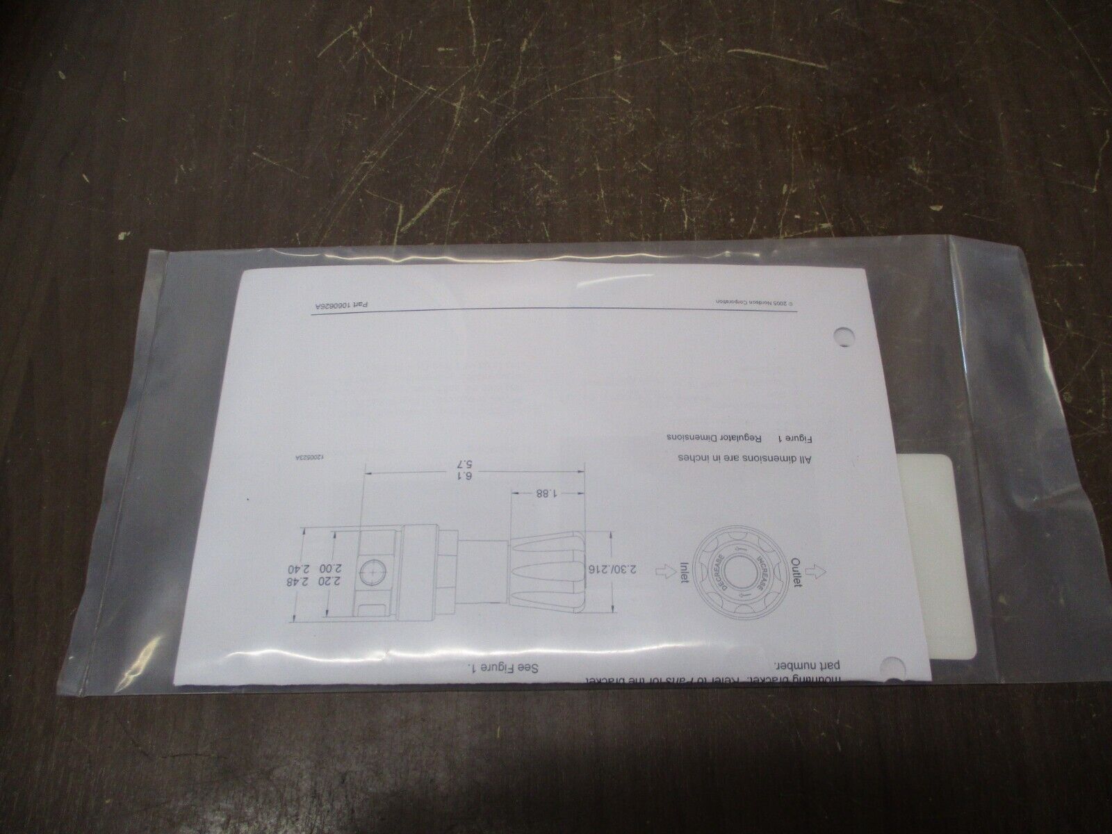 Nordson Back Pressure Regulator Service Kit 1060240 Rev. A New Surplus
