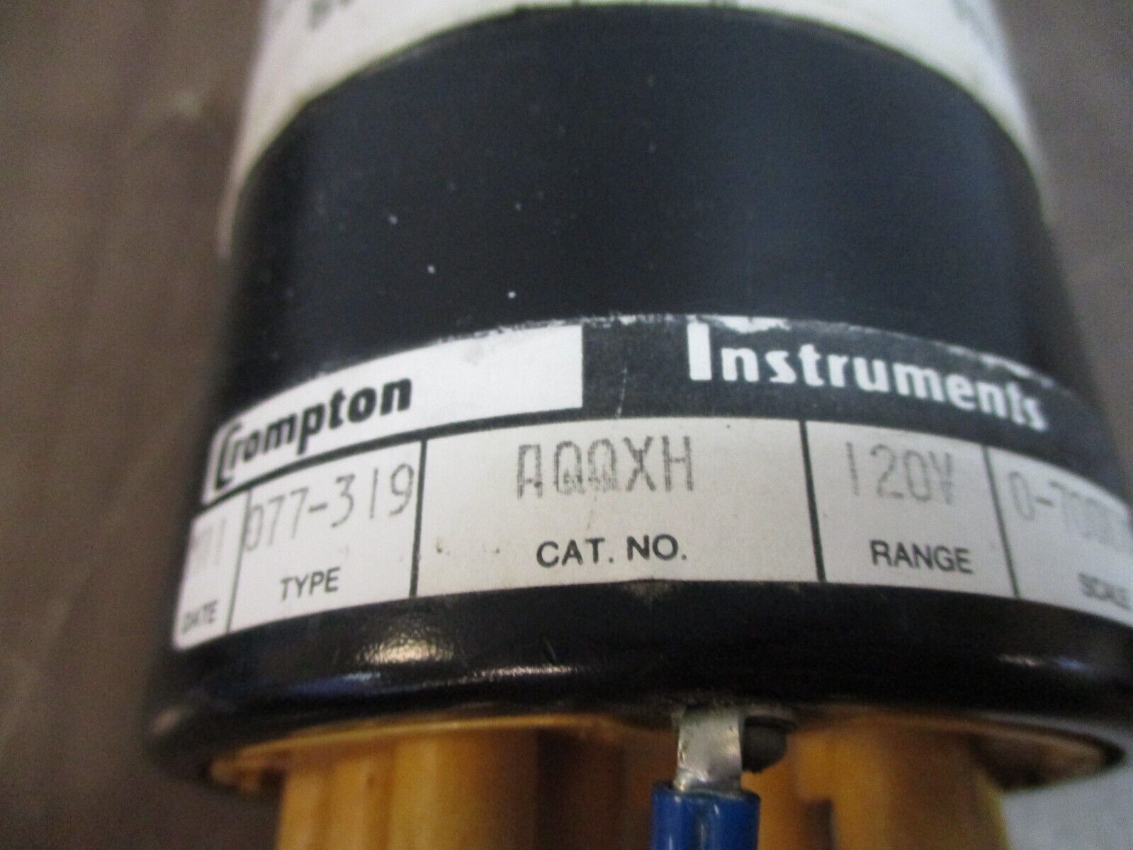 Crompton / Gould Type 077-319 AC Kilovar Meter AQQXH Range: 0-700Kilovars Used