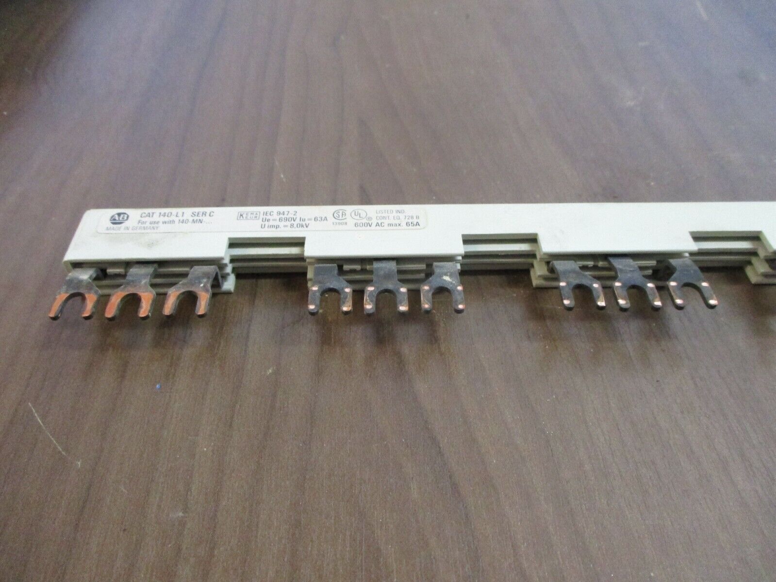 Allen-Bradley Commoning Link 140-L1 Ser. C 65A 600V *Lot of 3* Used