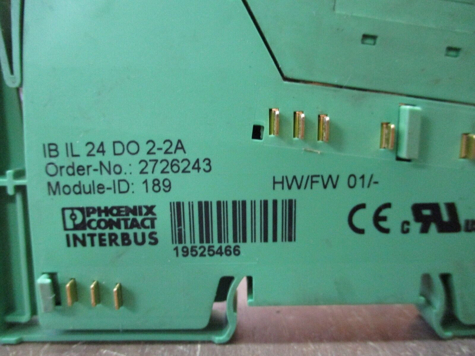 Phoenix Contact Interbus Inline Digital Output Terminal 2726243 IB IL 24 DO 2-2A