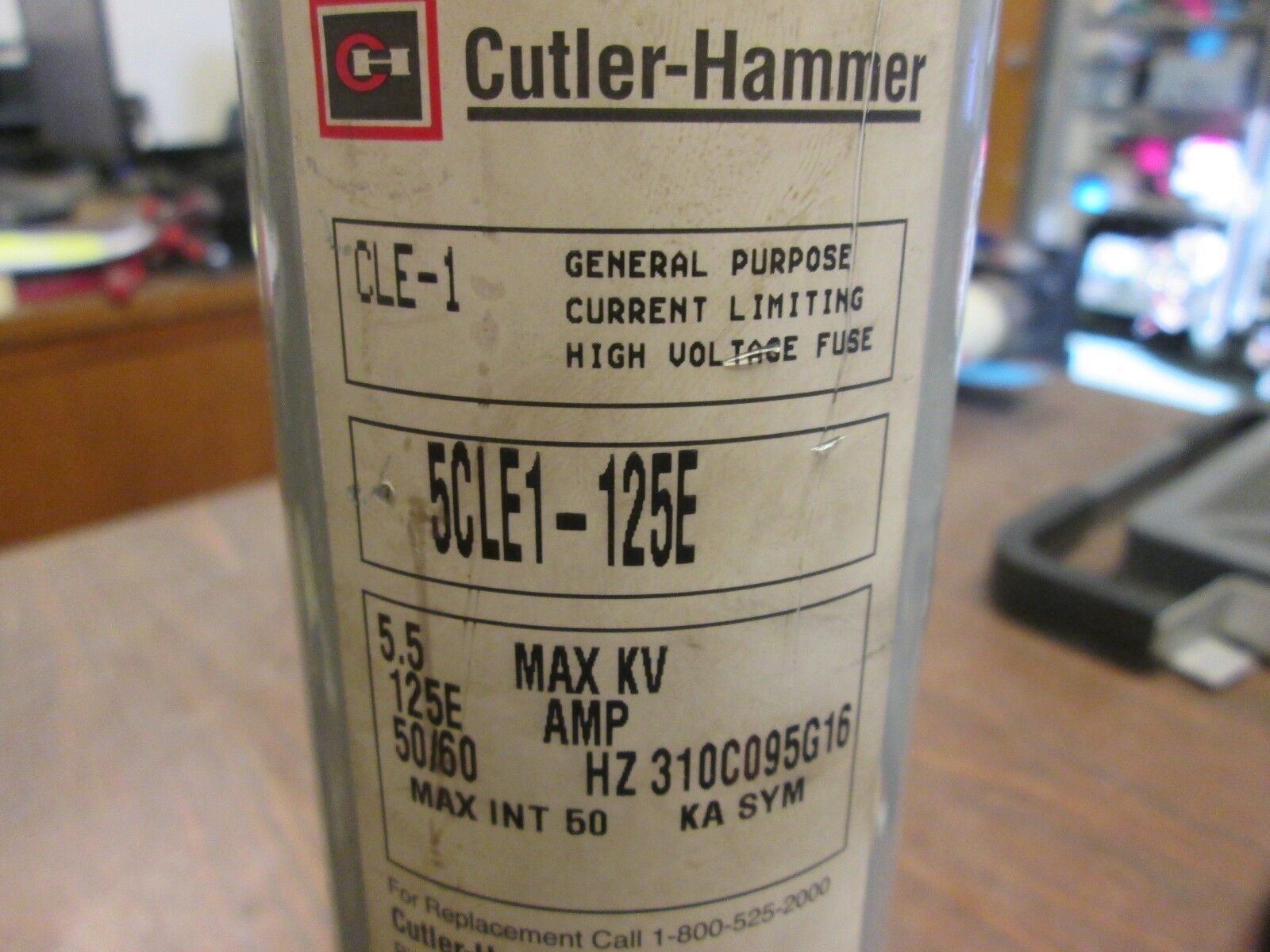 Cutler-Hammer CLE-1 Fuse 5CLE1-125E 5.5KV 125E Used