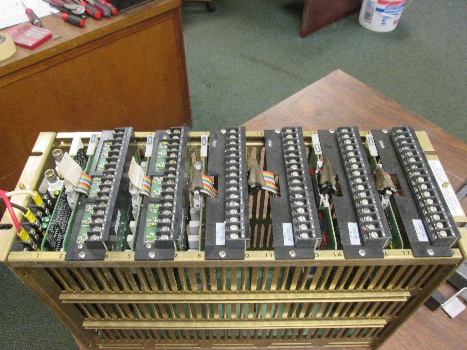 Fisher Rosemount PLC Rack w/ Cards CP6601X1-CA3 Used