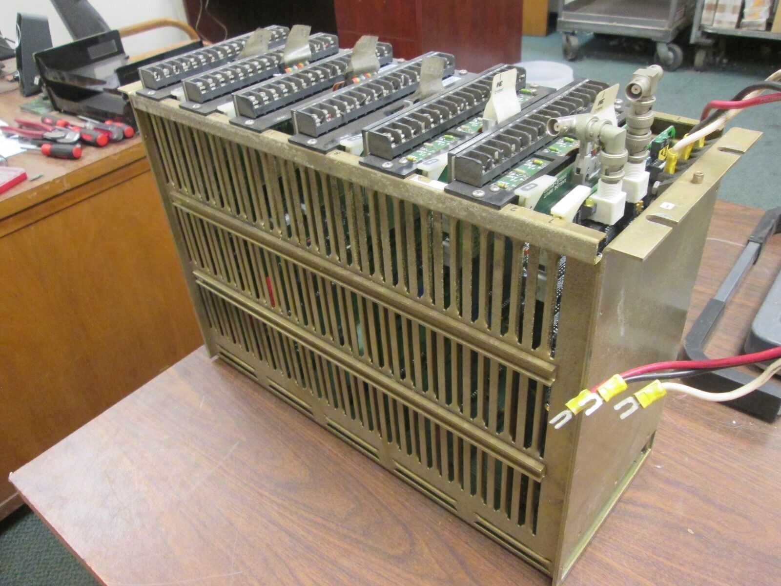 Fisher Rosemount PLC Rack w/ Cards CP6601X1-CA3 Used