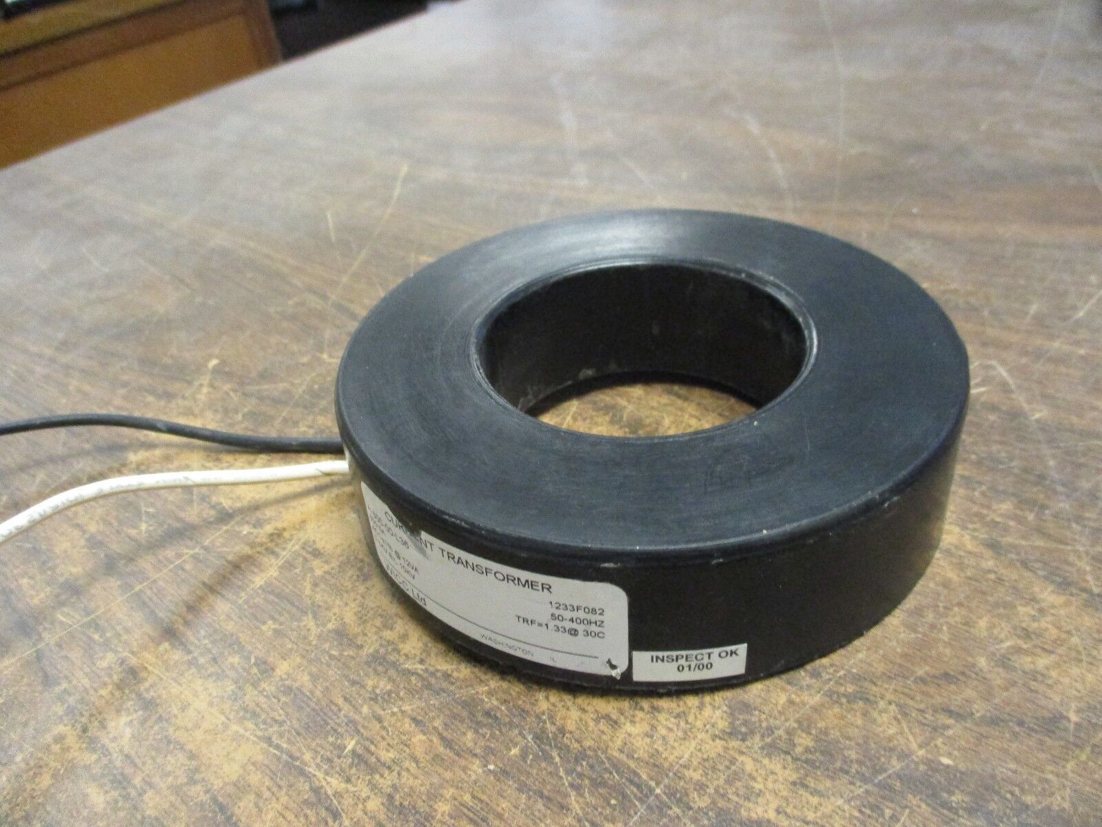 WICC Current Transformer A-800-00-L36 Ratio 800:5A 600V 50-400Hz 10KV BIL Used