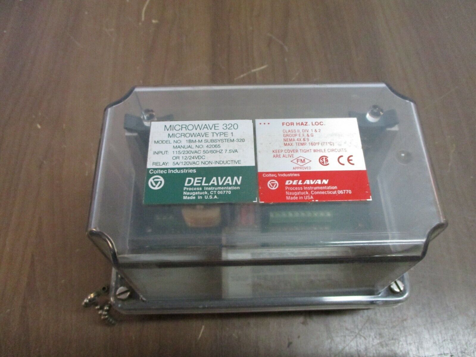 Delavan Microwave 320 Position Level Control 1BM-M SUBSYSTEM-320 Used