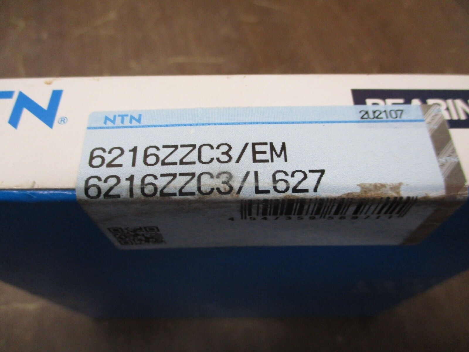 NTN Bearing 6216ZZC3/EM 6216ZZC3 / L627 New Surplus