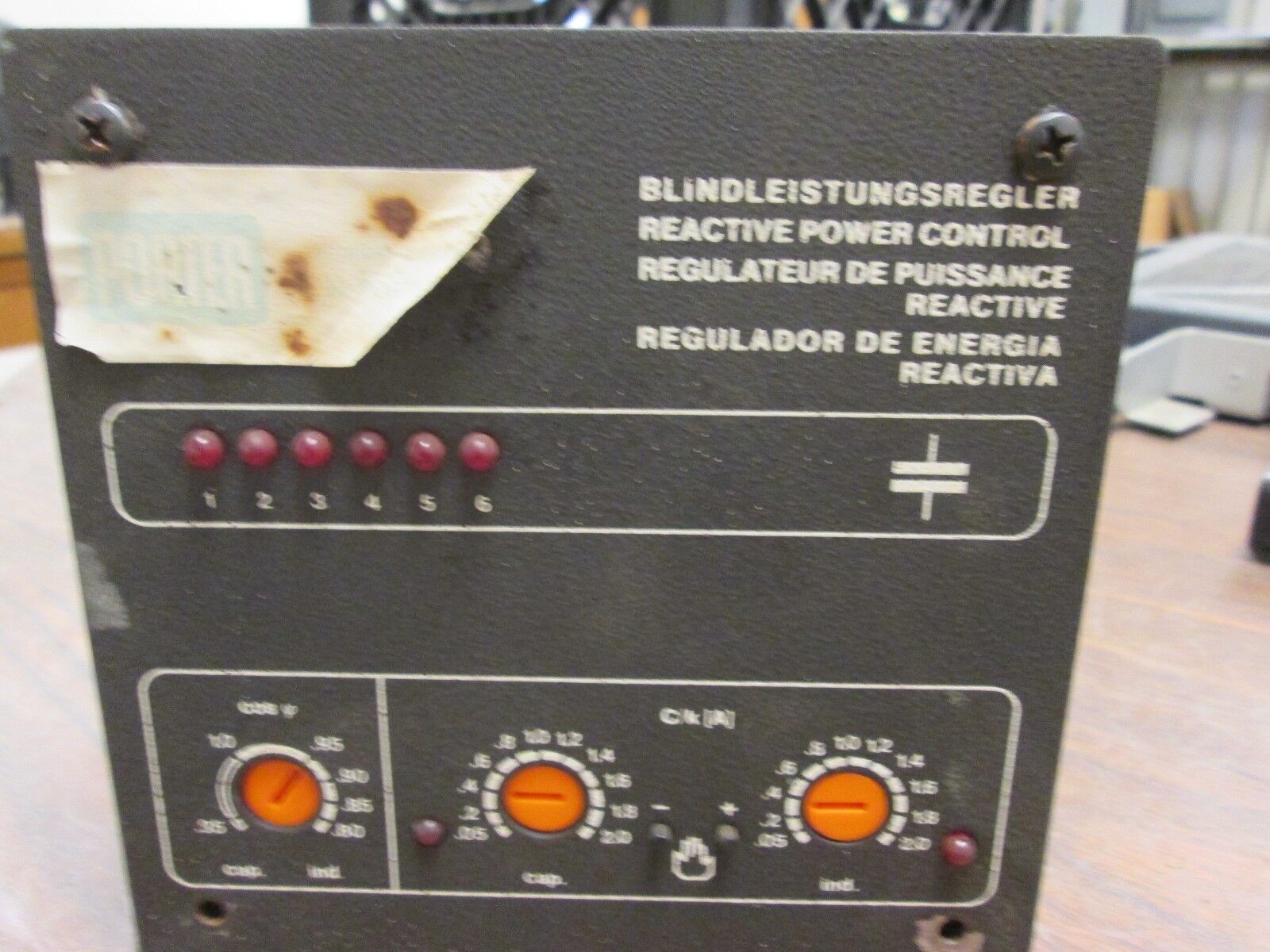 Porter Reactive Power Control Relay M539.6 250V 7.5A 1800VA Used