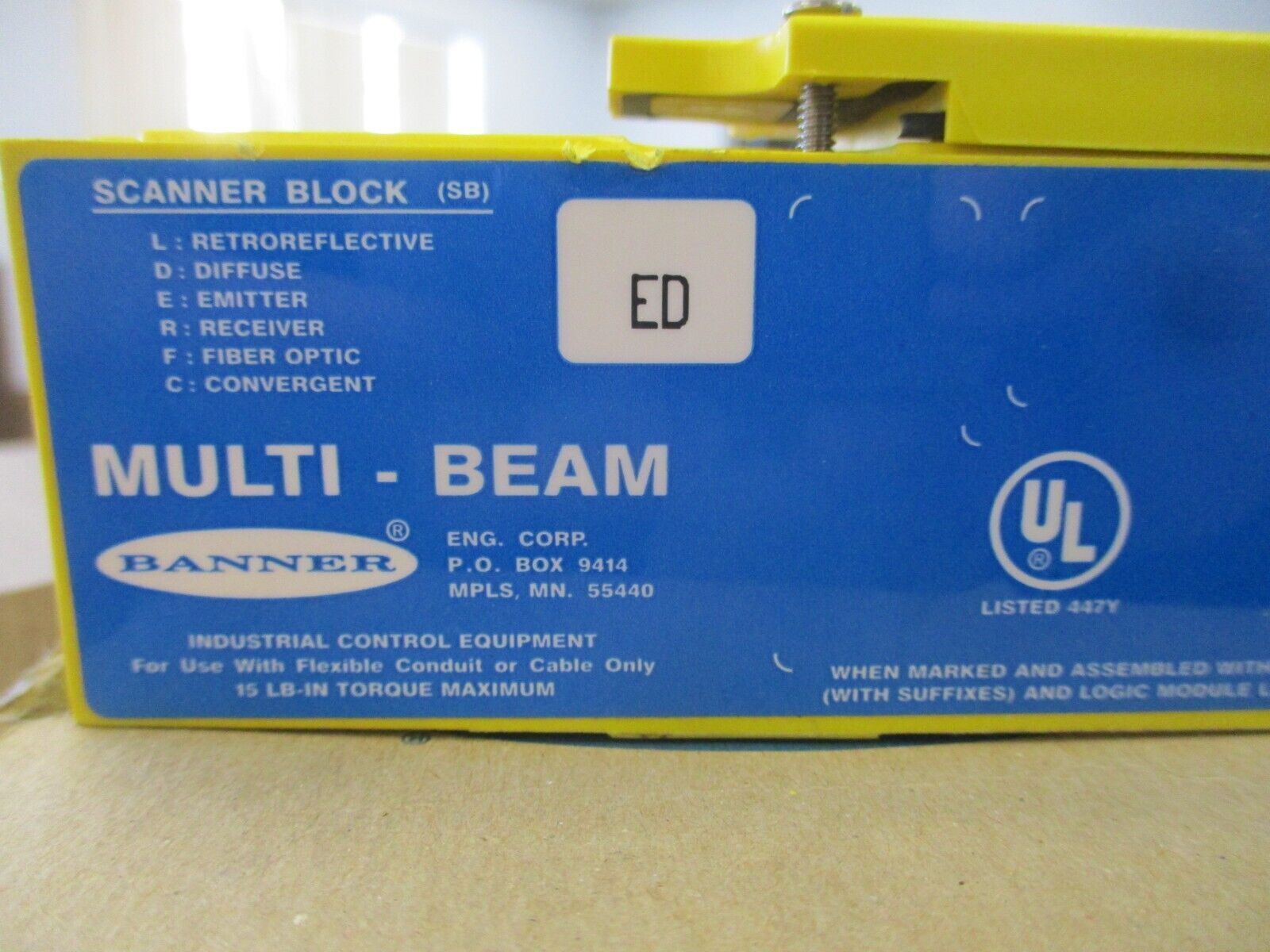 Banner SBED Multi-Beam Scanner Block Emitter 16442 New Surplus