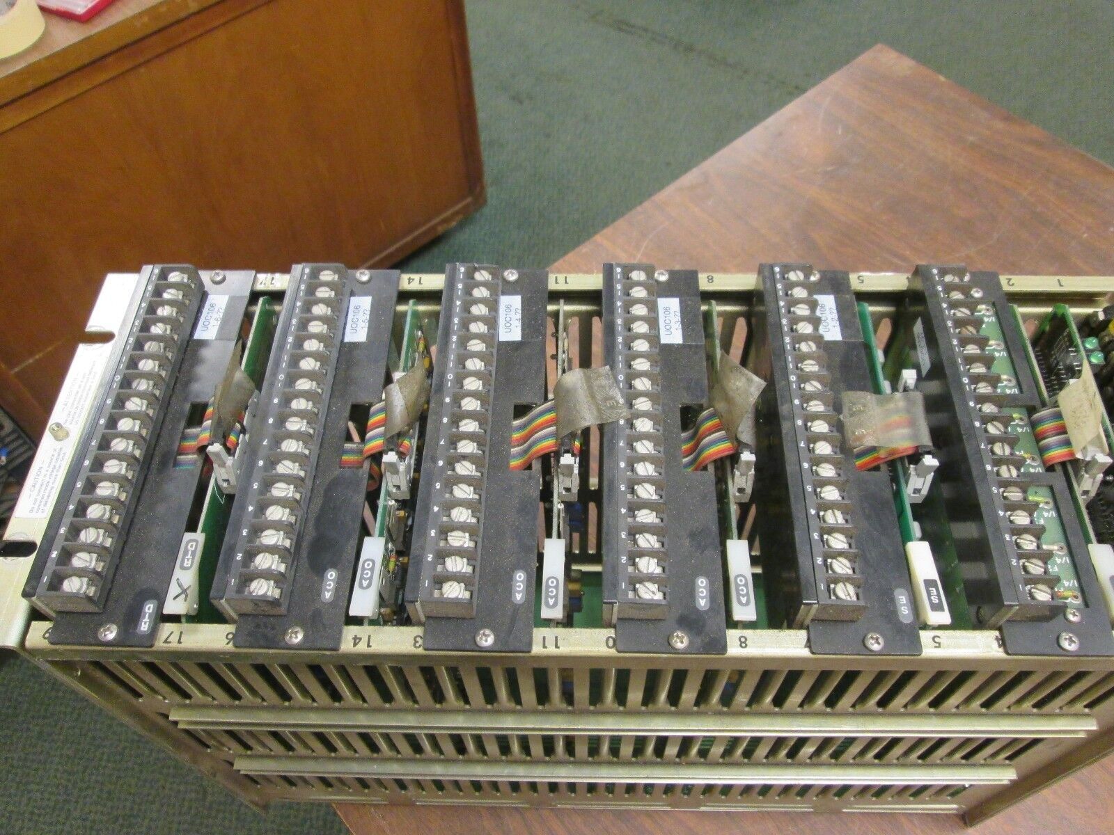 Fisher Rosemount PLC Rack w/ Cards CP6601X1-CA3 Used