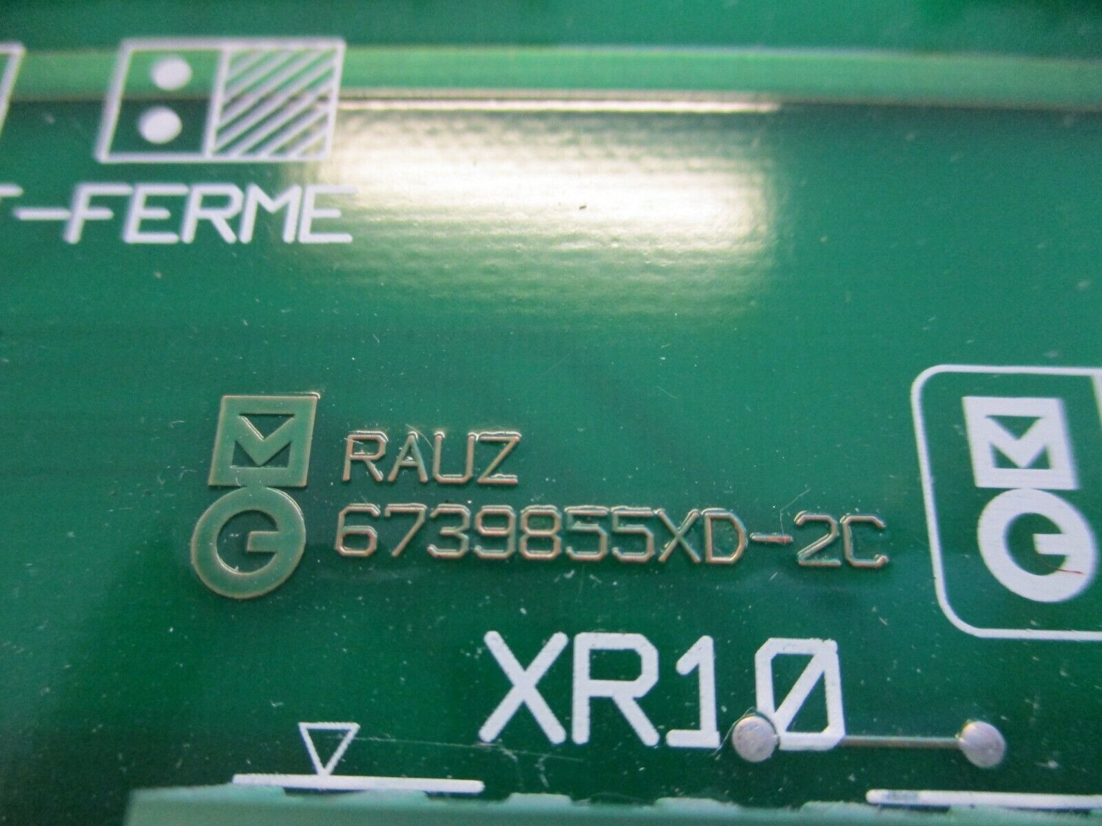 Merlin Gerin RAUZ PCB 6739856 6739855XD-2C Used