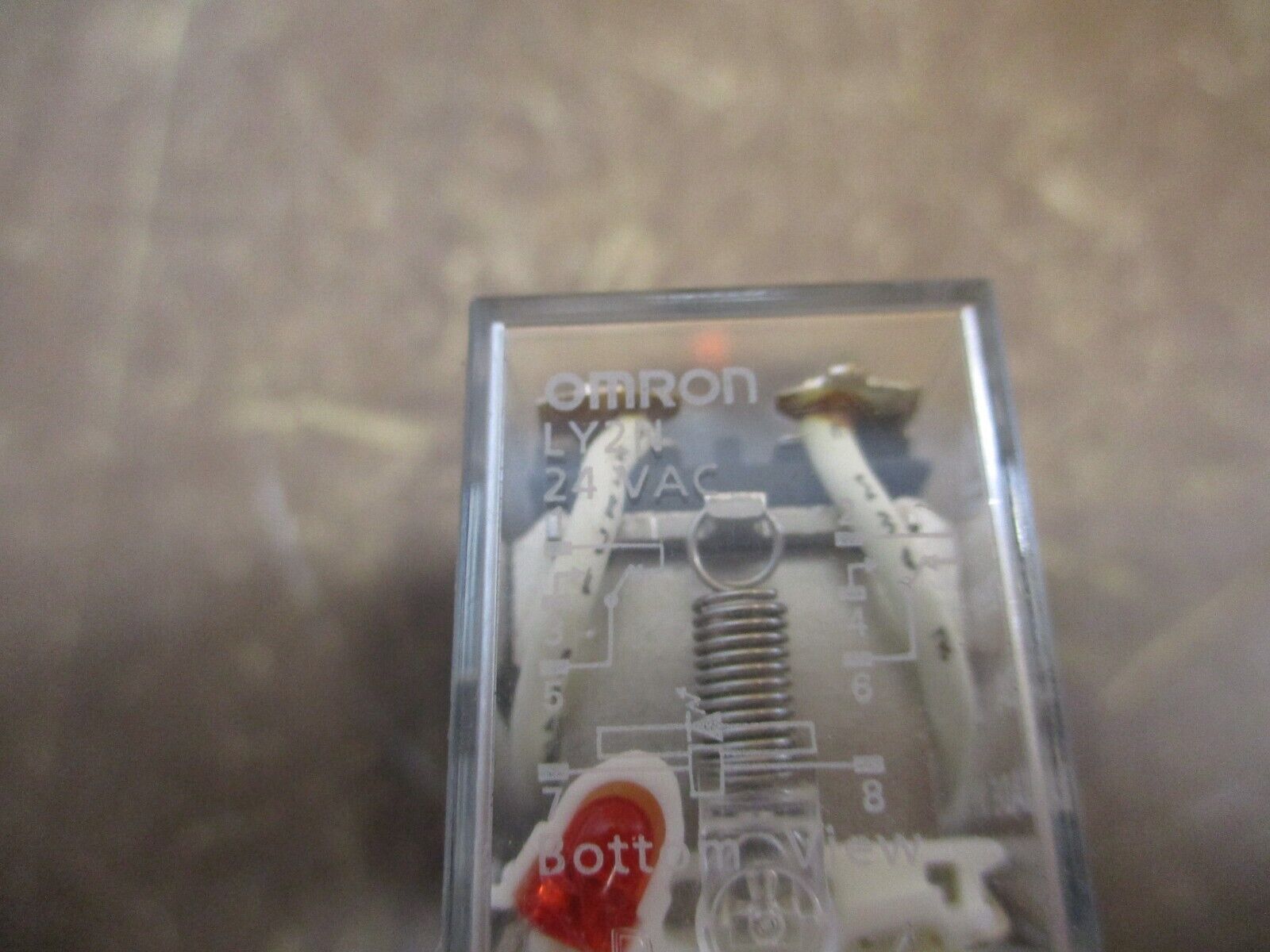 Omron Relay w/ Base LY2N 24VAC Used