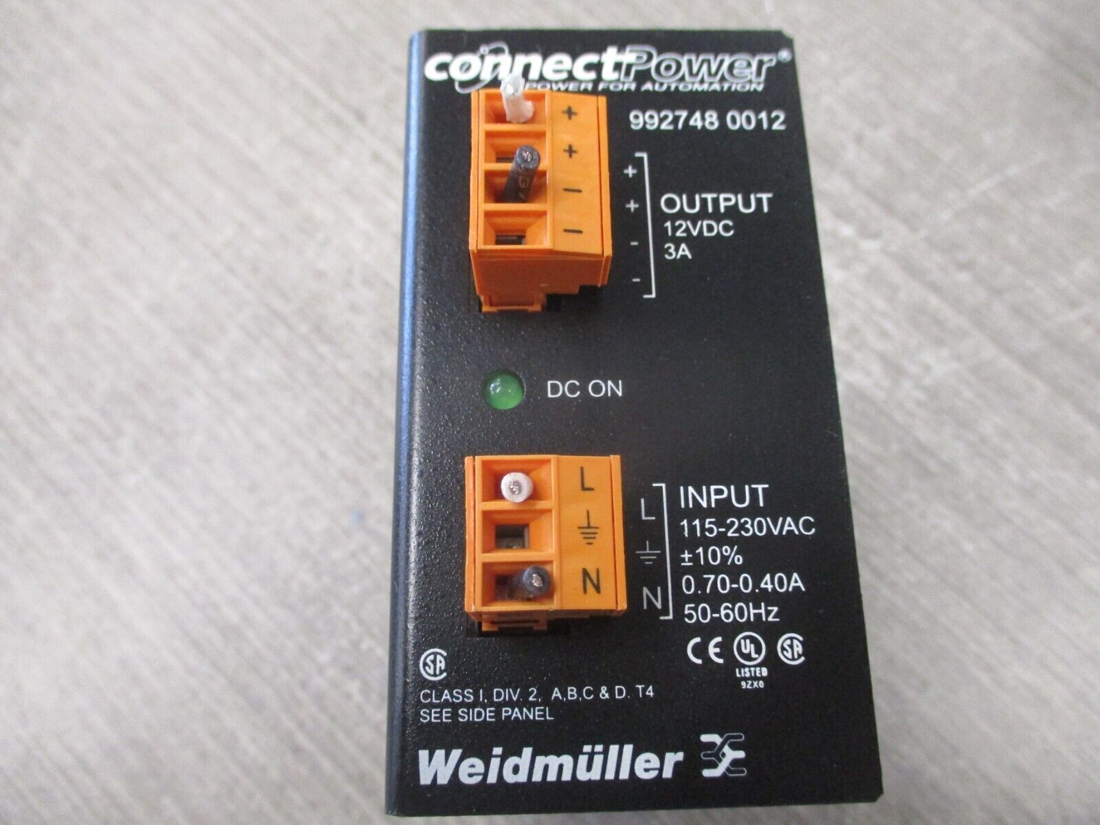 Weidmuller ConnectPower Power Supply 992748 0012 Used